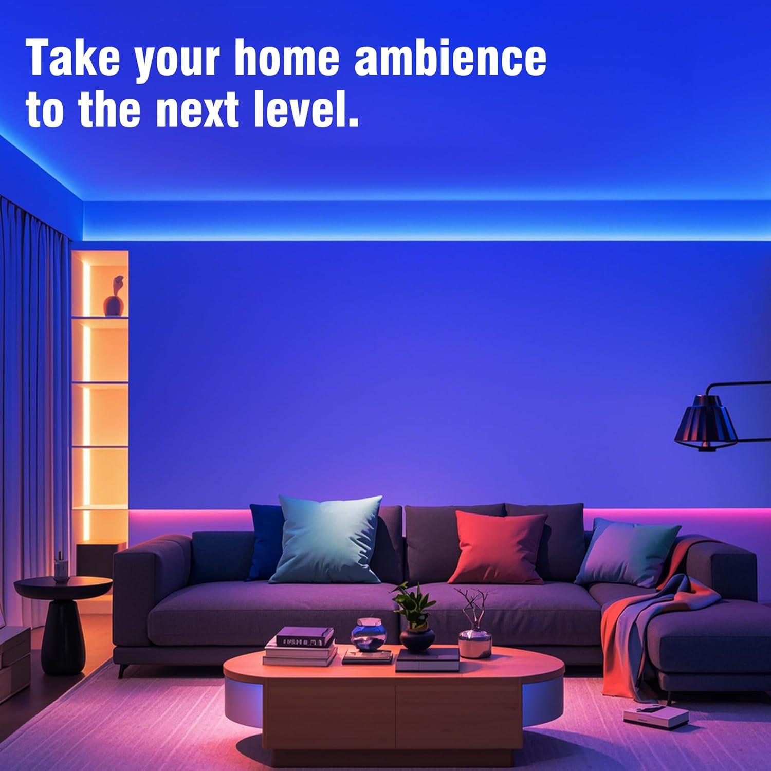 Tira LED RGB VOLIVO 30,48 m con Control Remoto y App