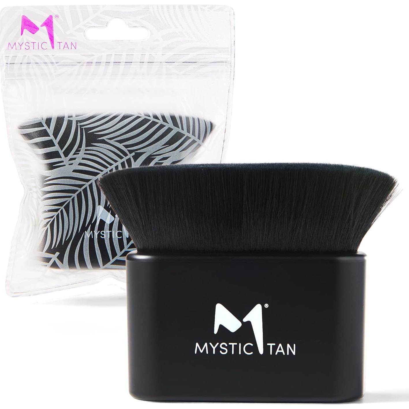 Brocha Kabuki Mystic Tan para Autobronceador y Maquillaje - Suave y Vegana