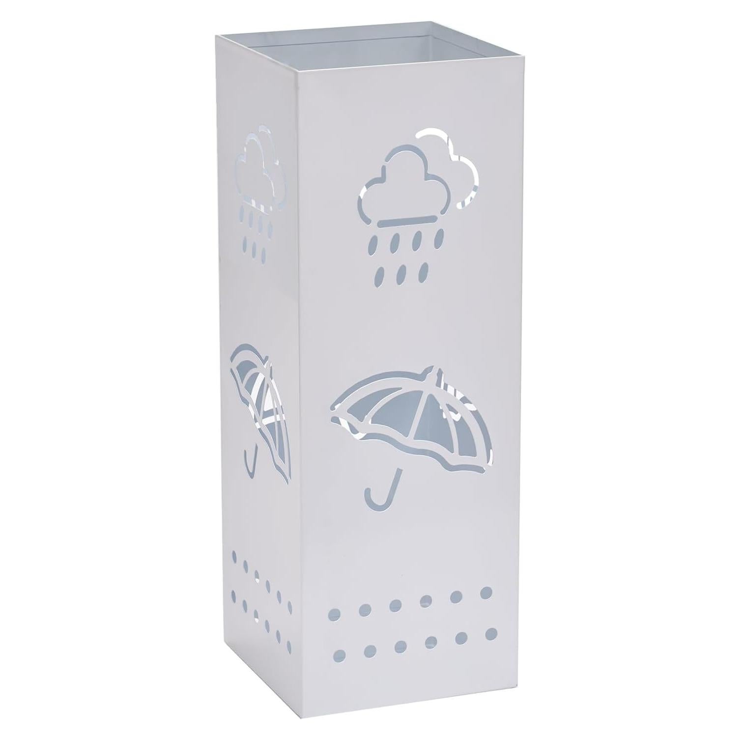 Soporte de Paraguas de Metal BEWBBAT Blanco 15x15x43 cm