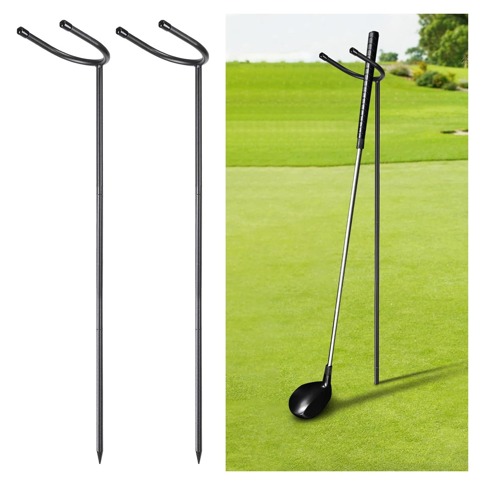 Soporte de Palos de Golf TOBWOLF 2PCS Metal 80cm Desmontable