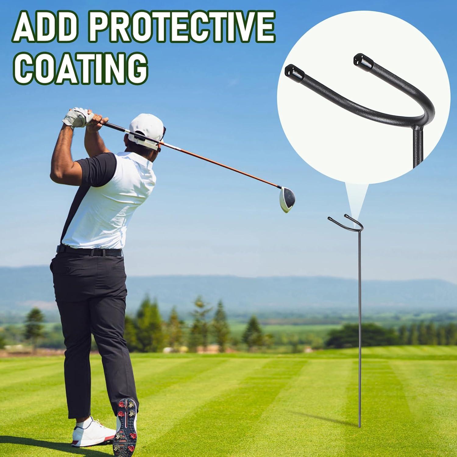 Soporte de Palos de Golf TOBWOLF 2PCS Metal 80cm Desmontable