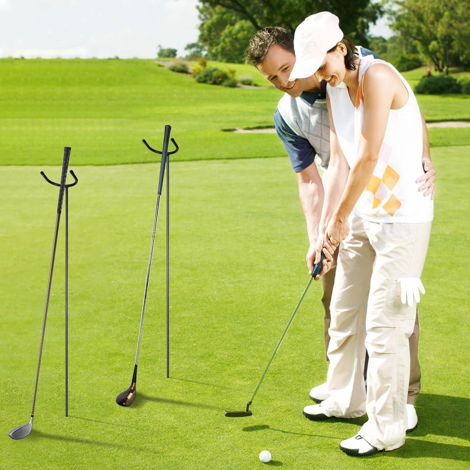 Soporte de Palos de Golf TOBWOLF 2PCS Metal 80cm Desmontable