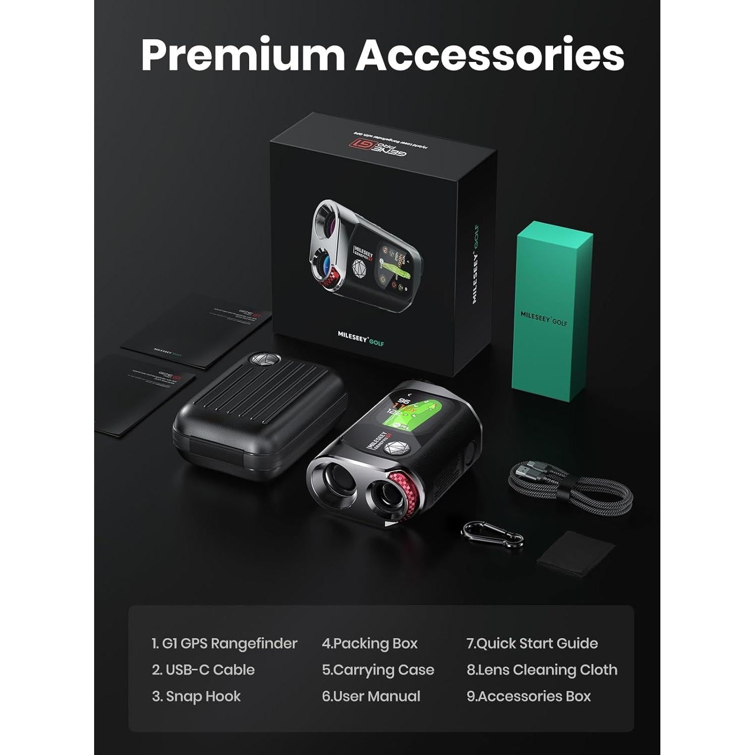 Medidor de Distancia Láser MiLESEEY GenePro G1 Golf 600m