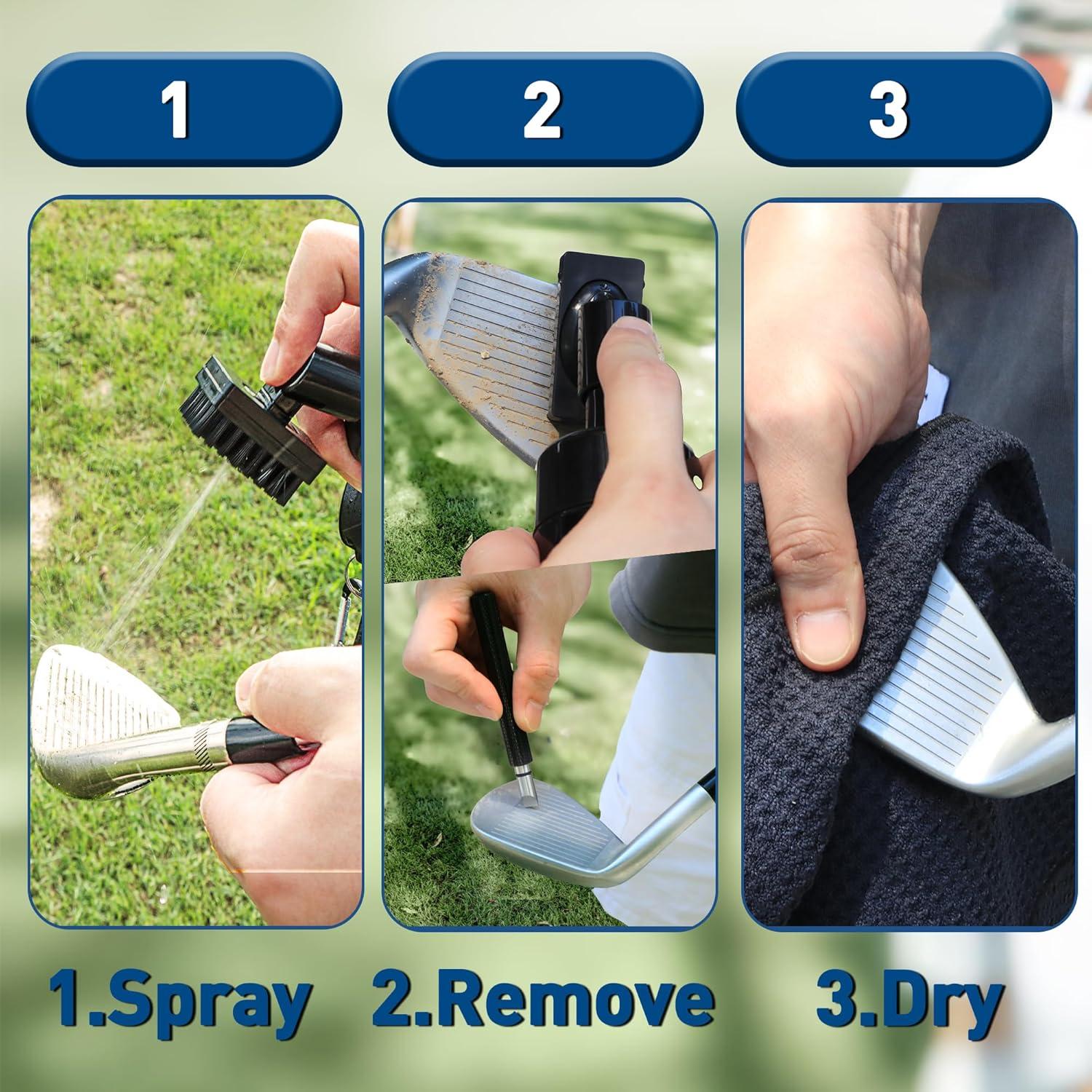 Kit de Limpieza de Palos de Golf THE GOLFER STORE - Cepillo y Toalla