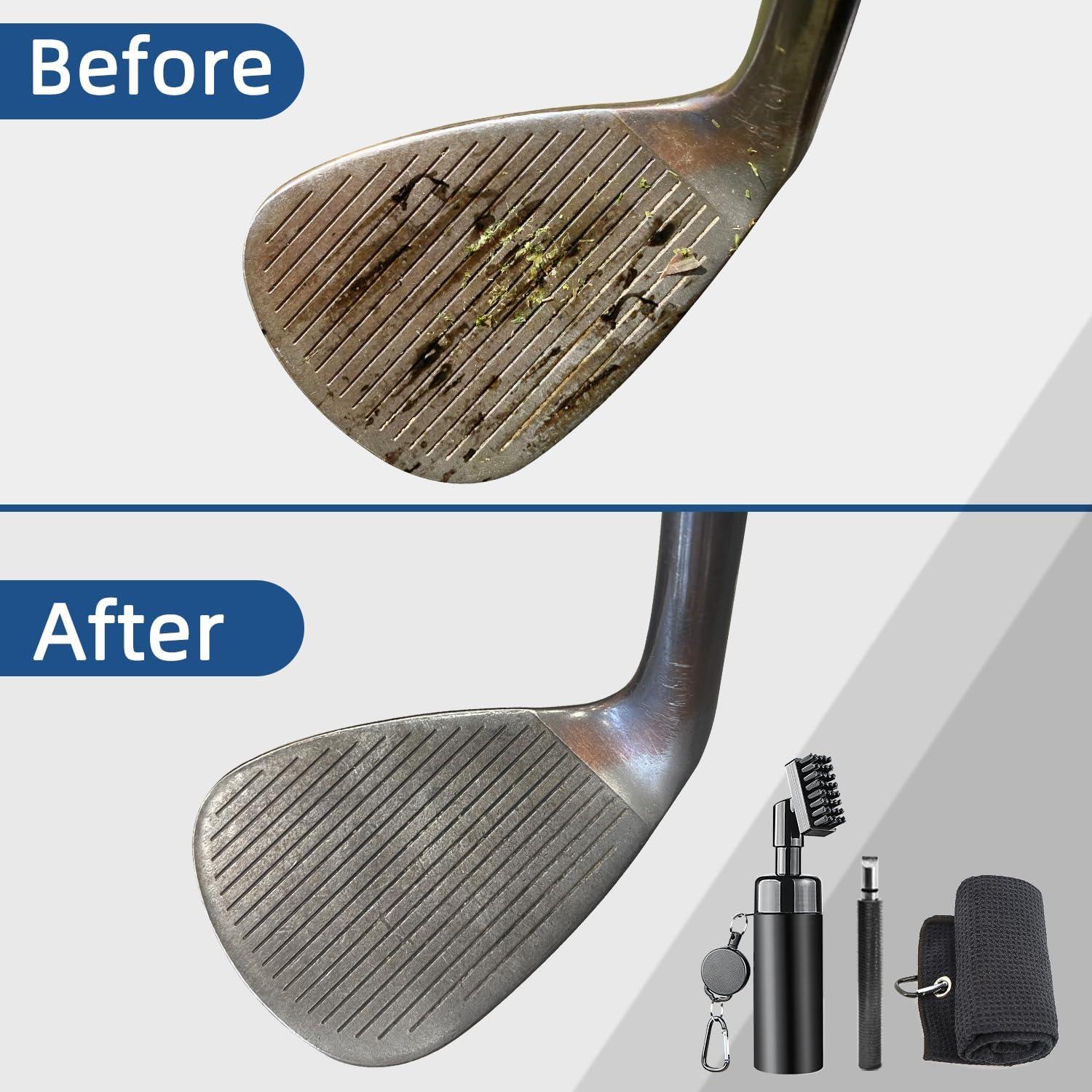 Kit de Limpieza de Palos de Golf THE GOLFER STORE - Cepillo y Toalla