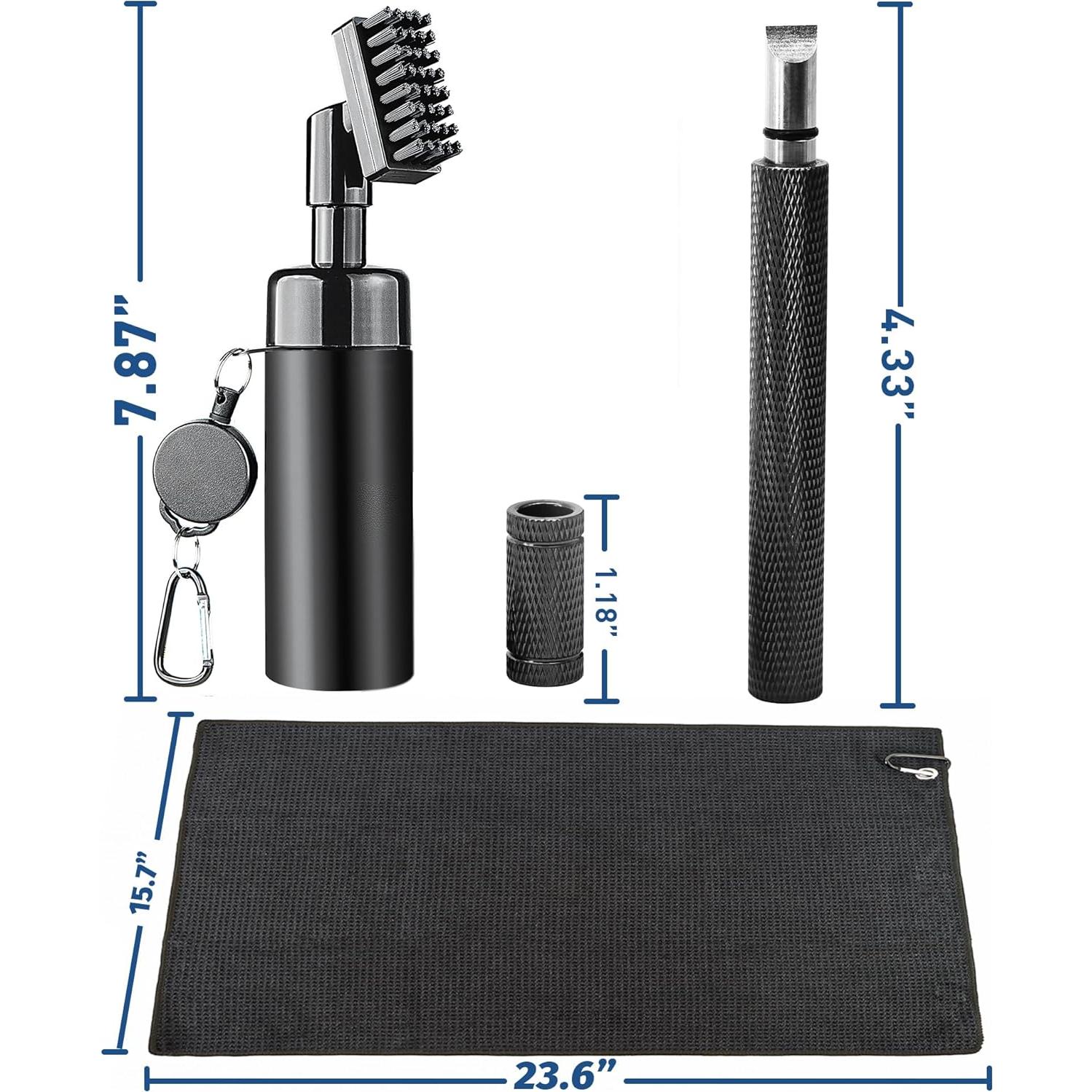 Kit de Limpieza de Palos de Golf THE GOLFER STORE - Cepillo y Toalla