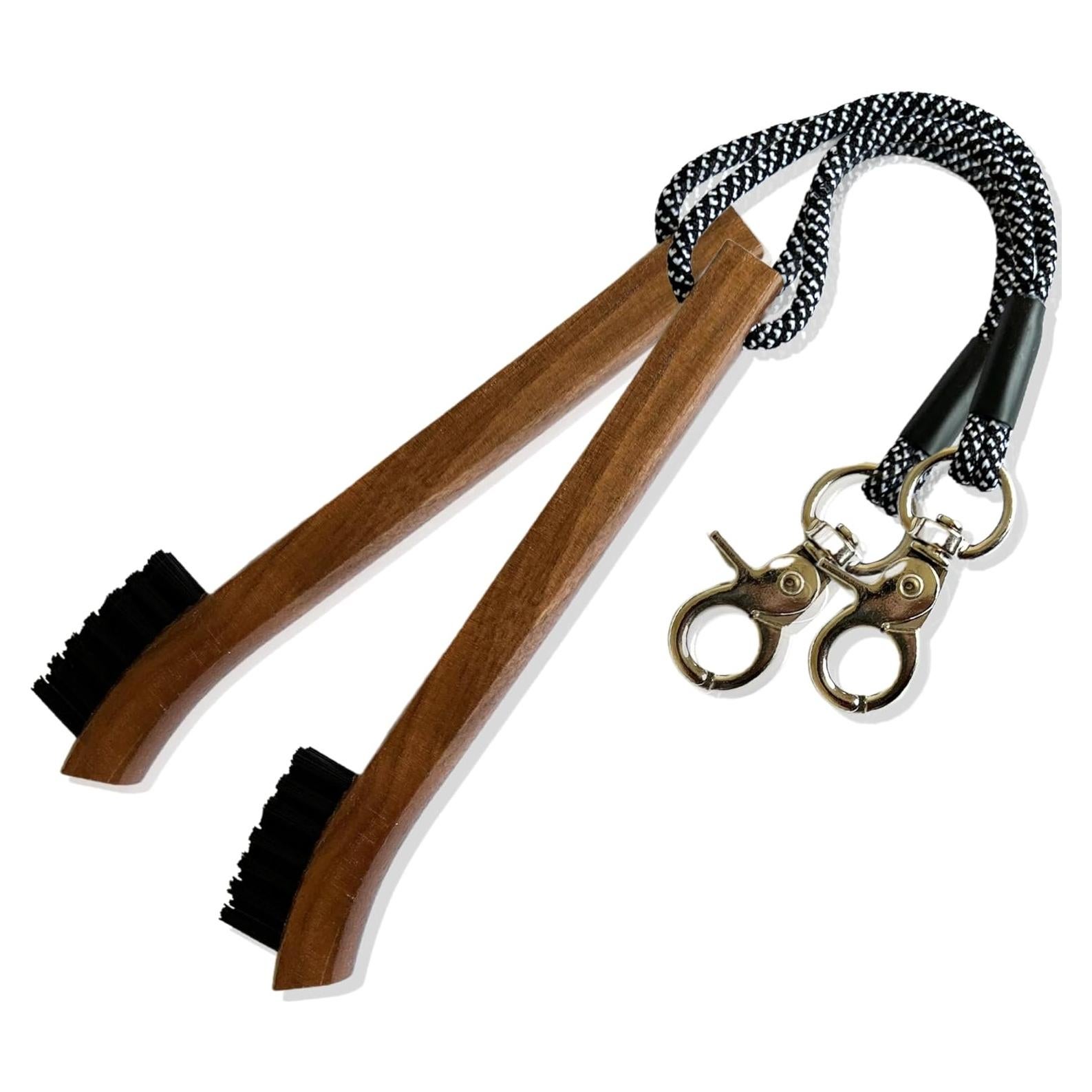 Cepillo de Golf RE GOODS GB - Madera de Nogal, Paquete de 2