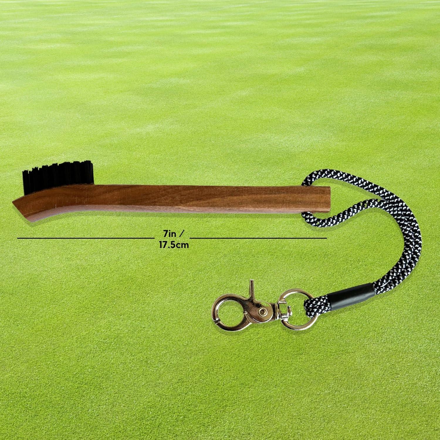 Cepillo de Golf RE GOODS GB - Madera de Nogal, Paquete de 2