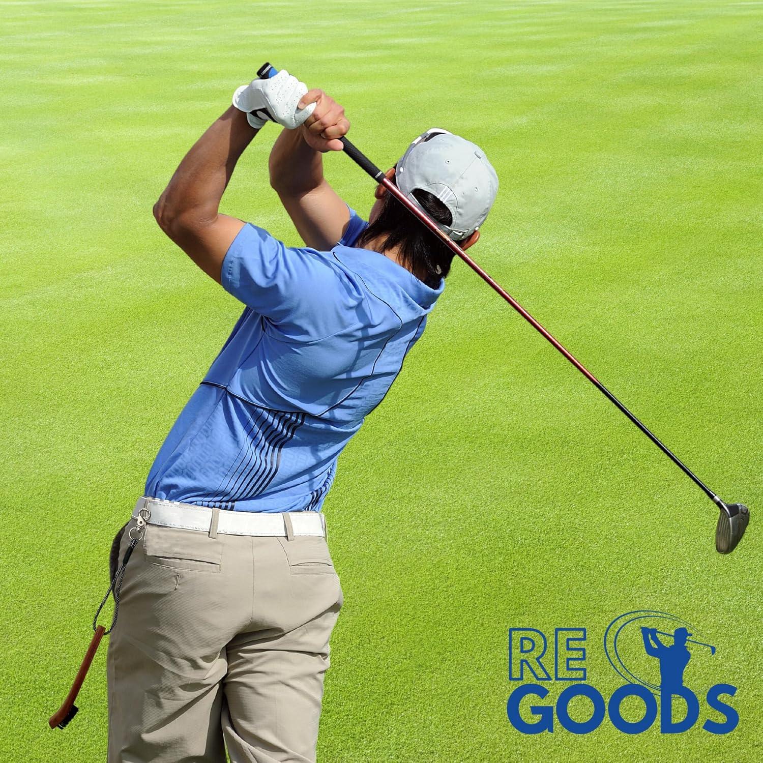 Cepillo de Golf RE GOODS GB - Madera de Nogal, Paquete de 2