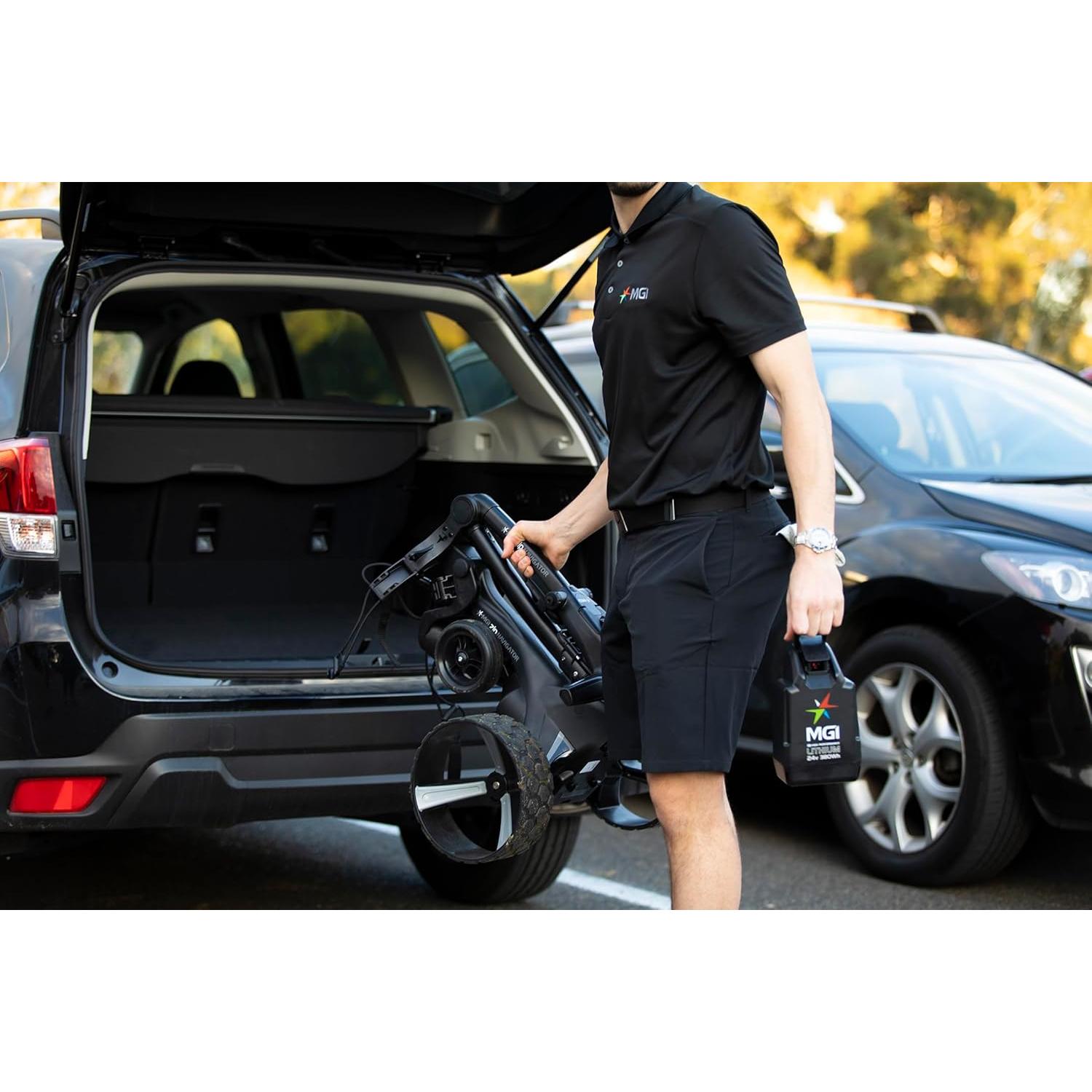 Carrito de Golf Eléctrico MGI Navigator Ai GPS+ - Batería 36 Hoyos