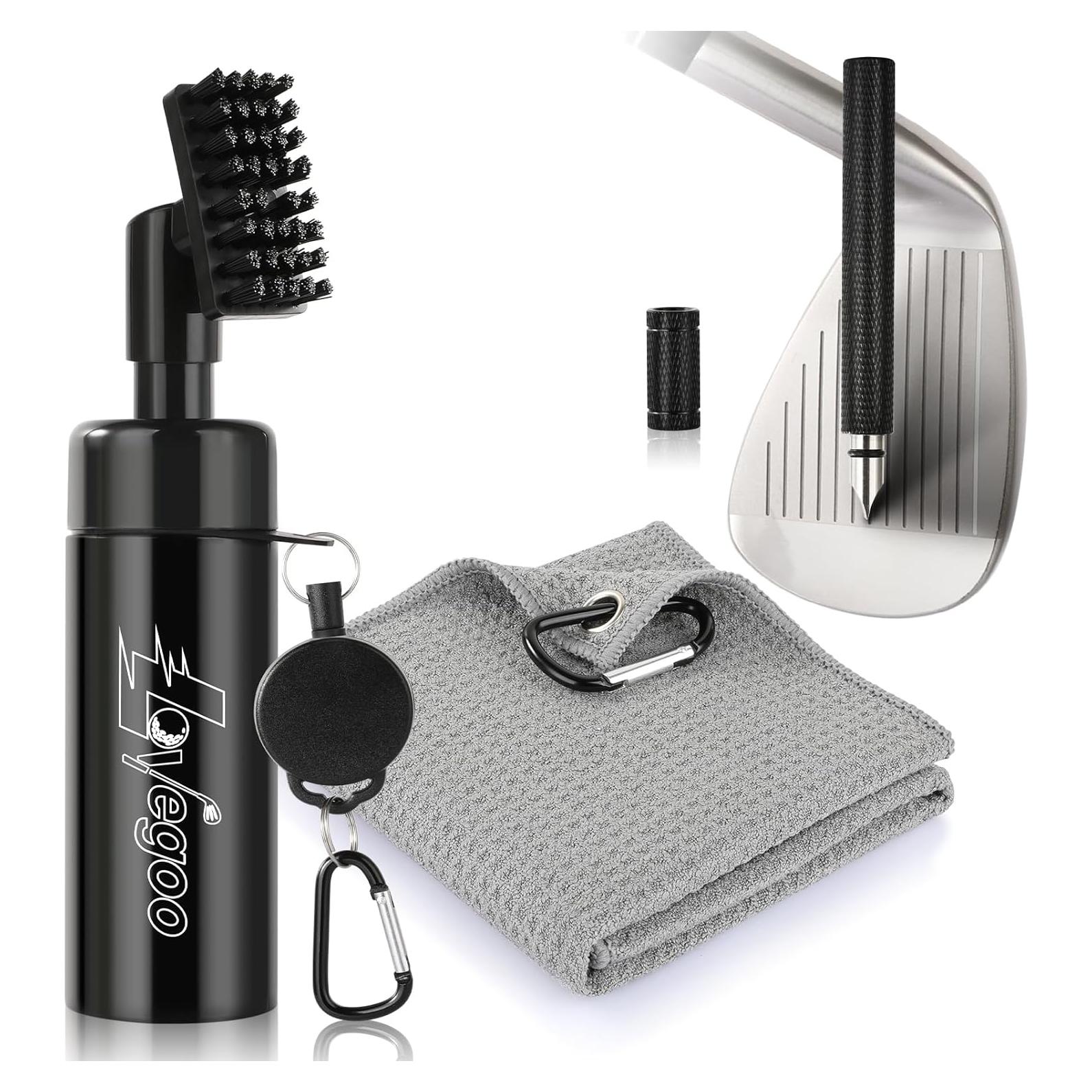 Kit de Limpieza de Palos de Golf Lovegoo 3-en-1 con Toalla