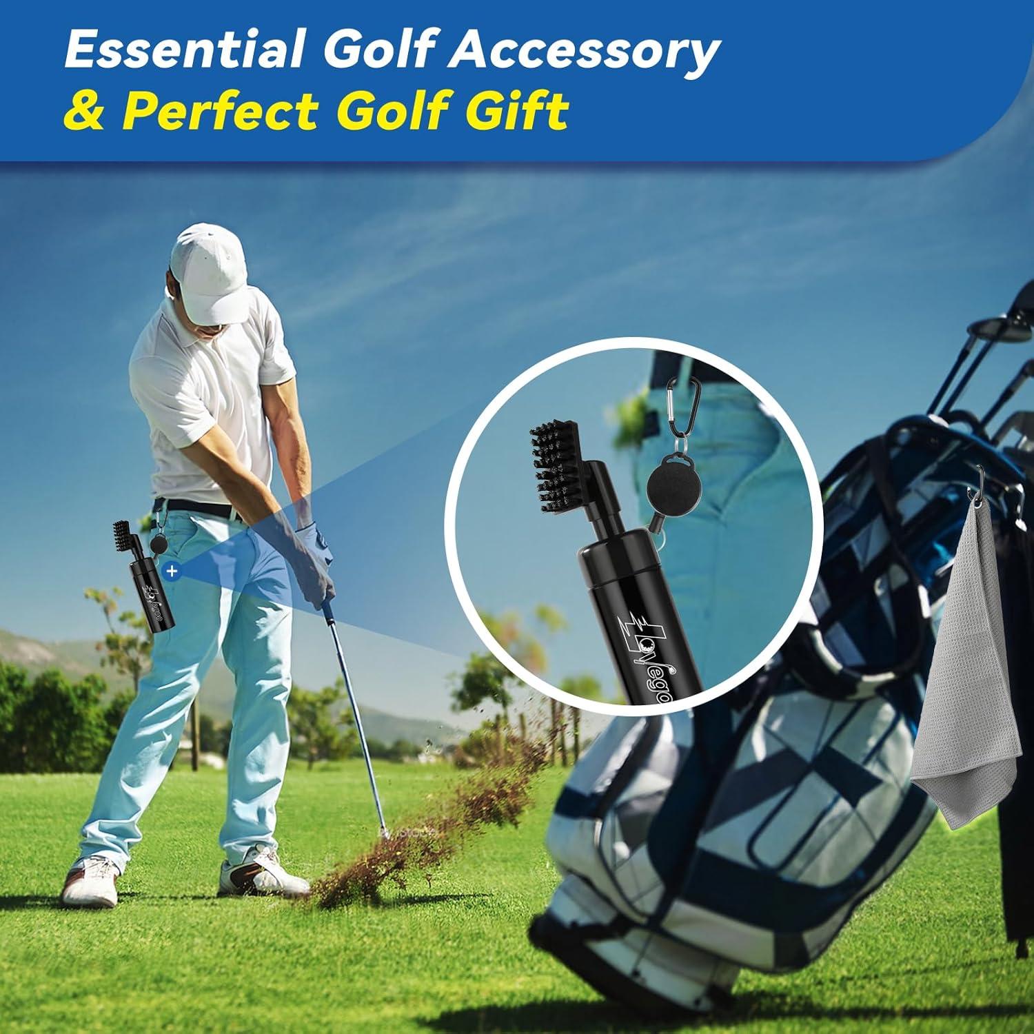 Kit de Limpieza de Palos de Golf Lovegoo 3-en-1 con Toalla