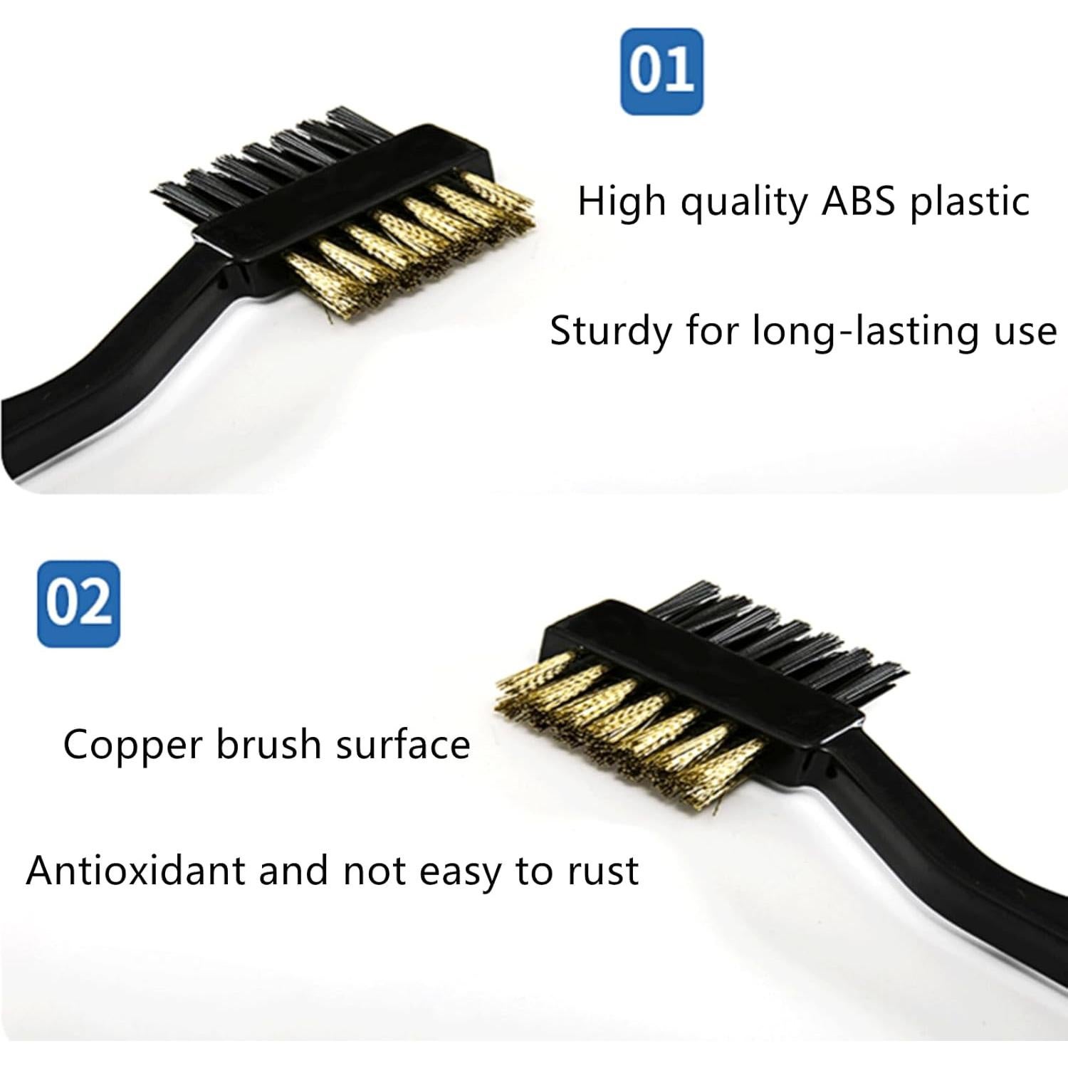 Paquete de 2 cepillos de golf DKJEkdje CH44 con hebilla colgante