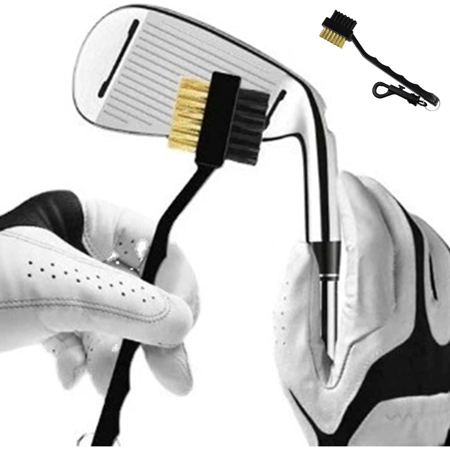 Paquete de 2 cepillos de golf DKJEkdje CH44 con hebilla colgante
