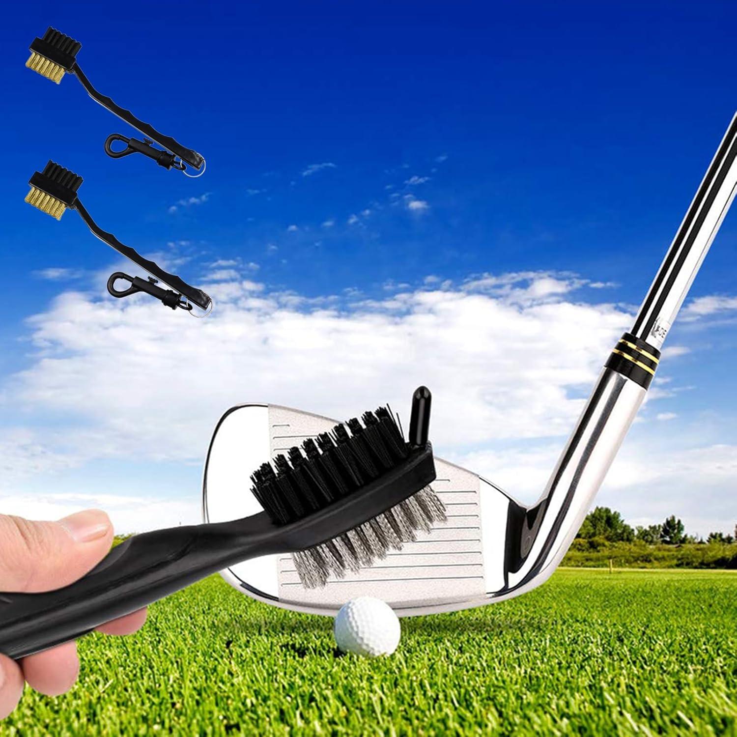 Paquete de 2 cepillos de golf DKJEkdje CH44 con hebilla colgante