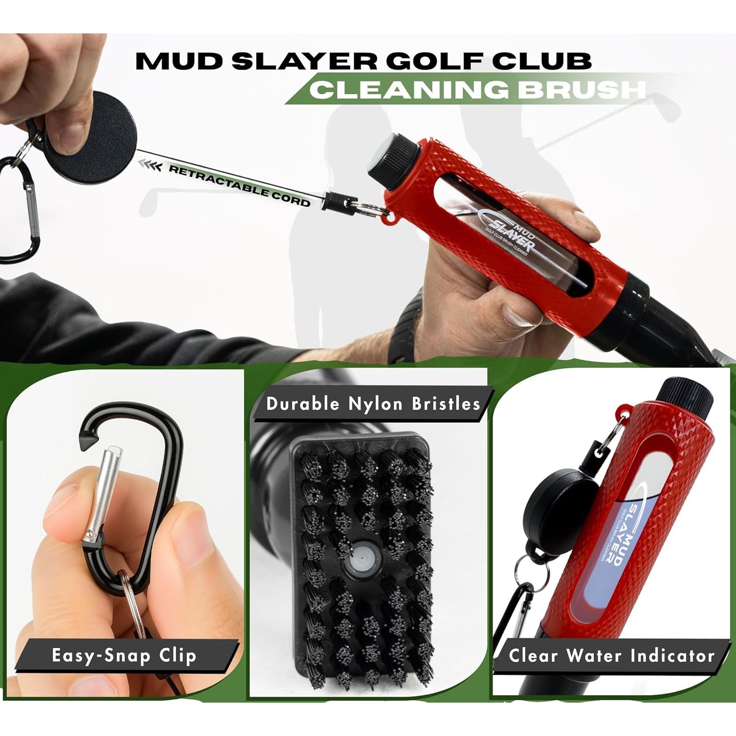 Cepillo de Limpieza para Palos de Golf HODL 21 Mud Slayer 20.32 cm