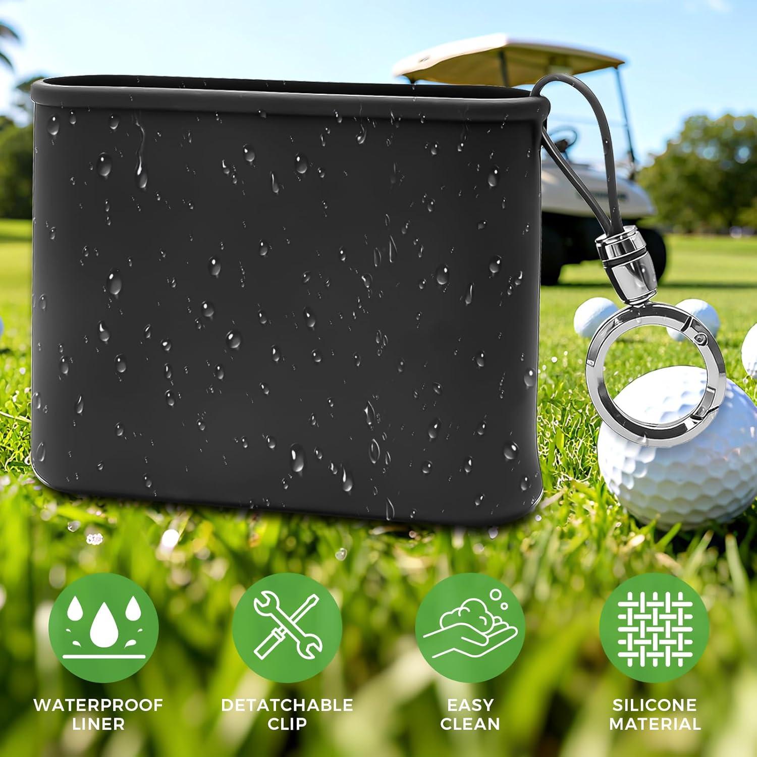 Limpiador de Palos de Golf KCMOSGI - Silicona Negra 14x3.5cm