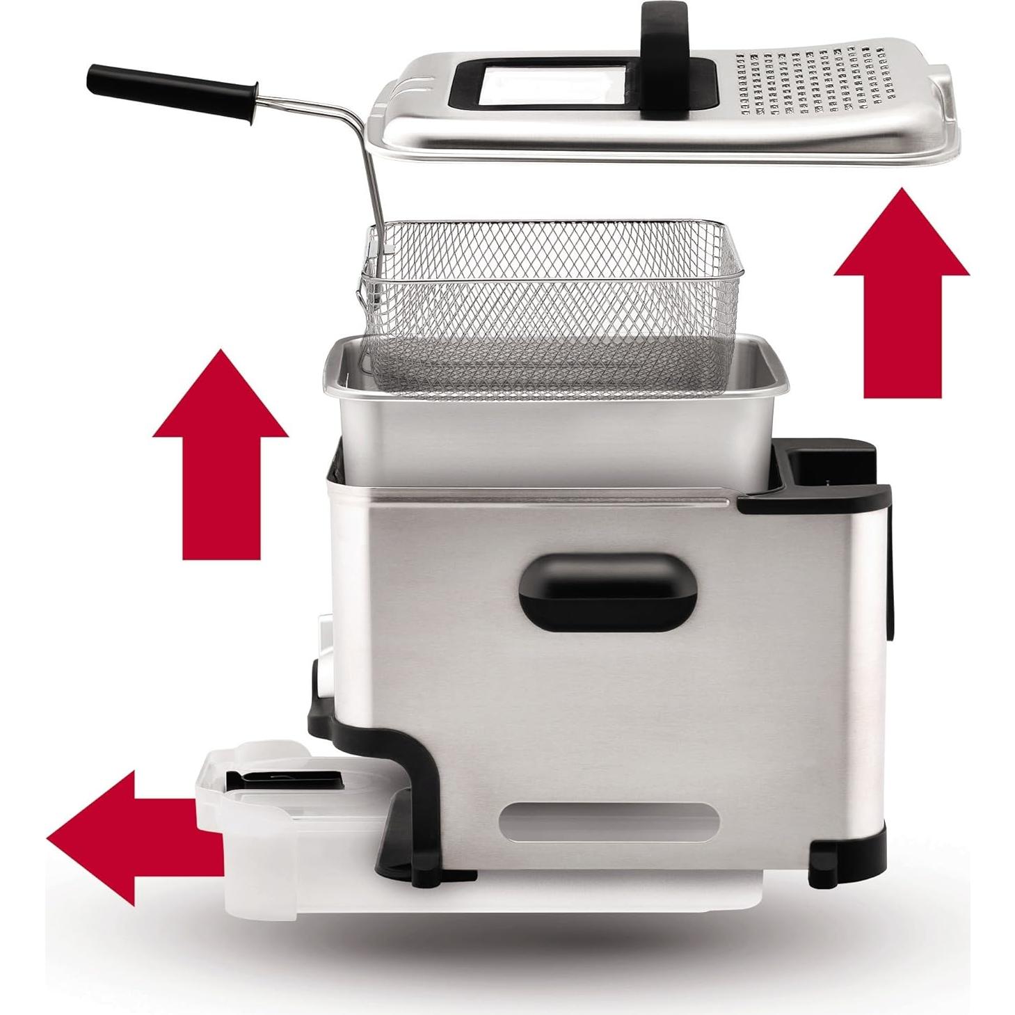 Freidora Profunda T-fal 3.5L Acero Inoxidable 1700W