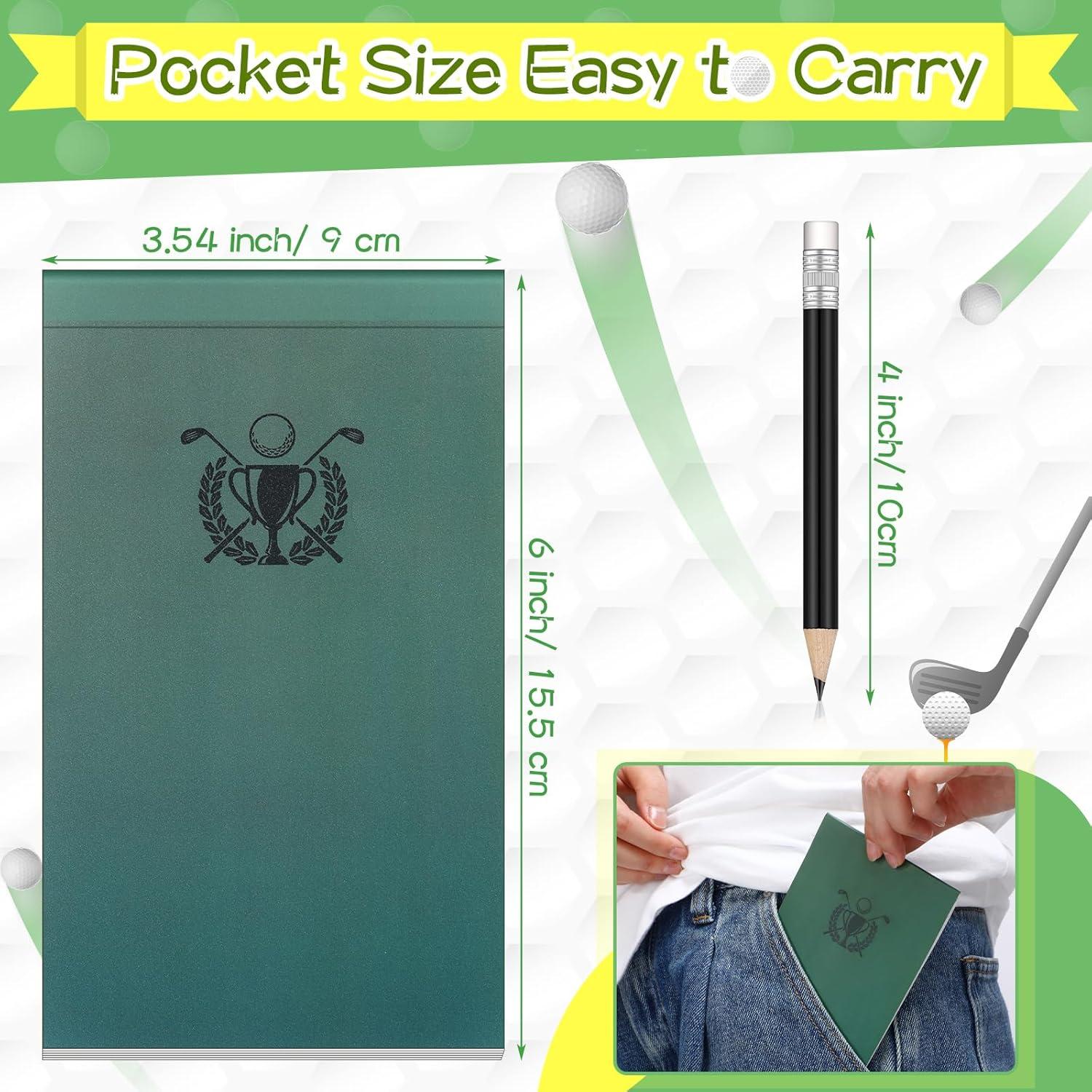 Libro de Puntuaciones de Golf Yexiya Impermeable Verde