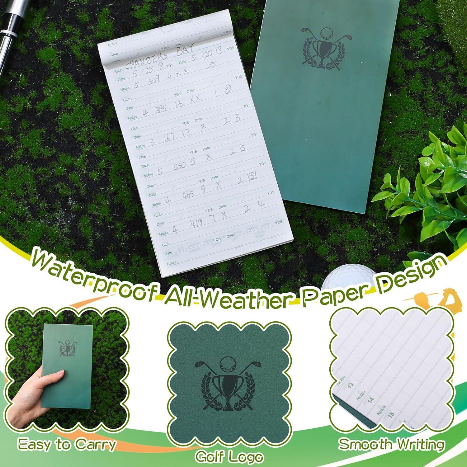 Libro de Puntuaciones de Golf Yexiya Impermeable Verde