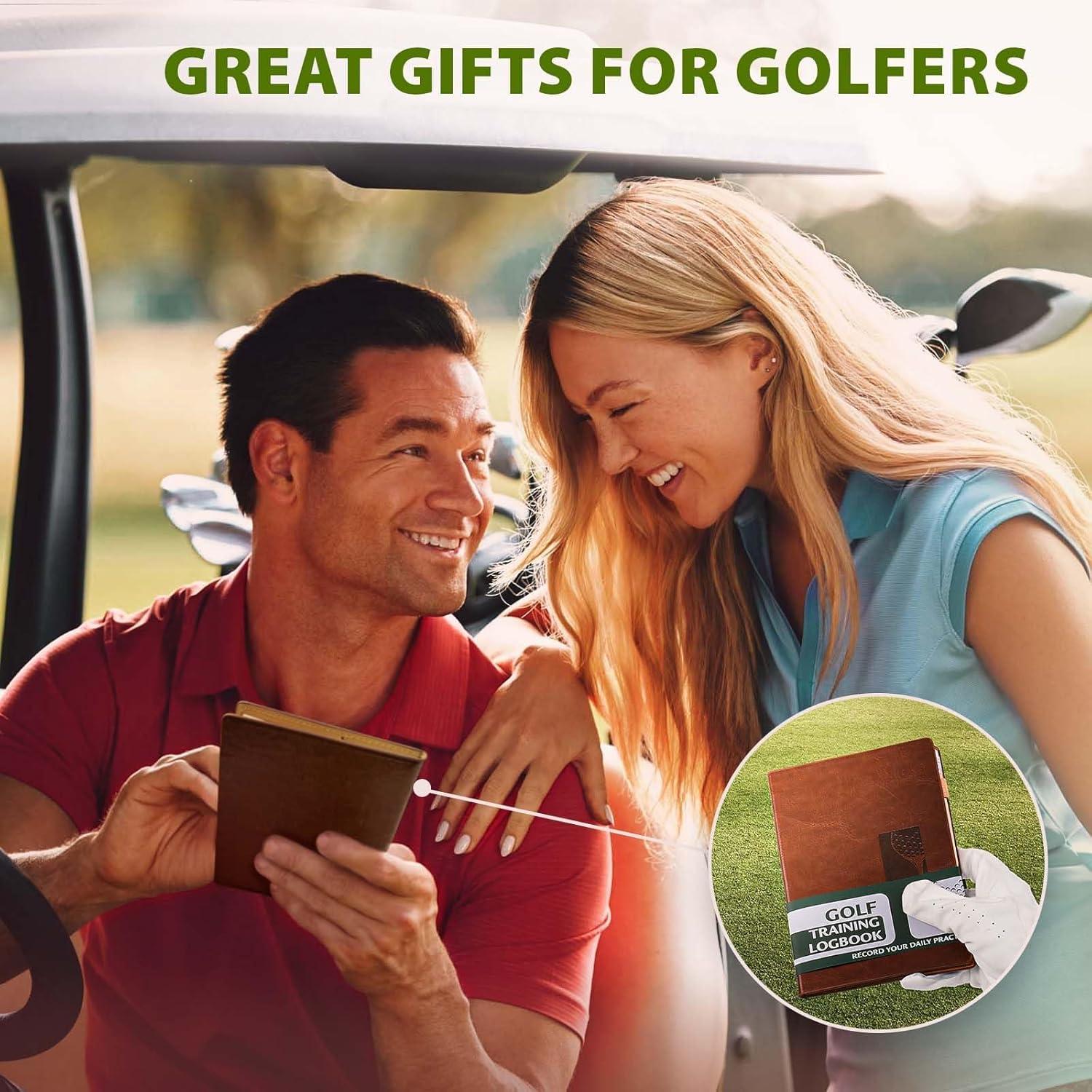 Libro de Puntuación de Golf GLORIEROO 2pcs con Lápiz - Cuero