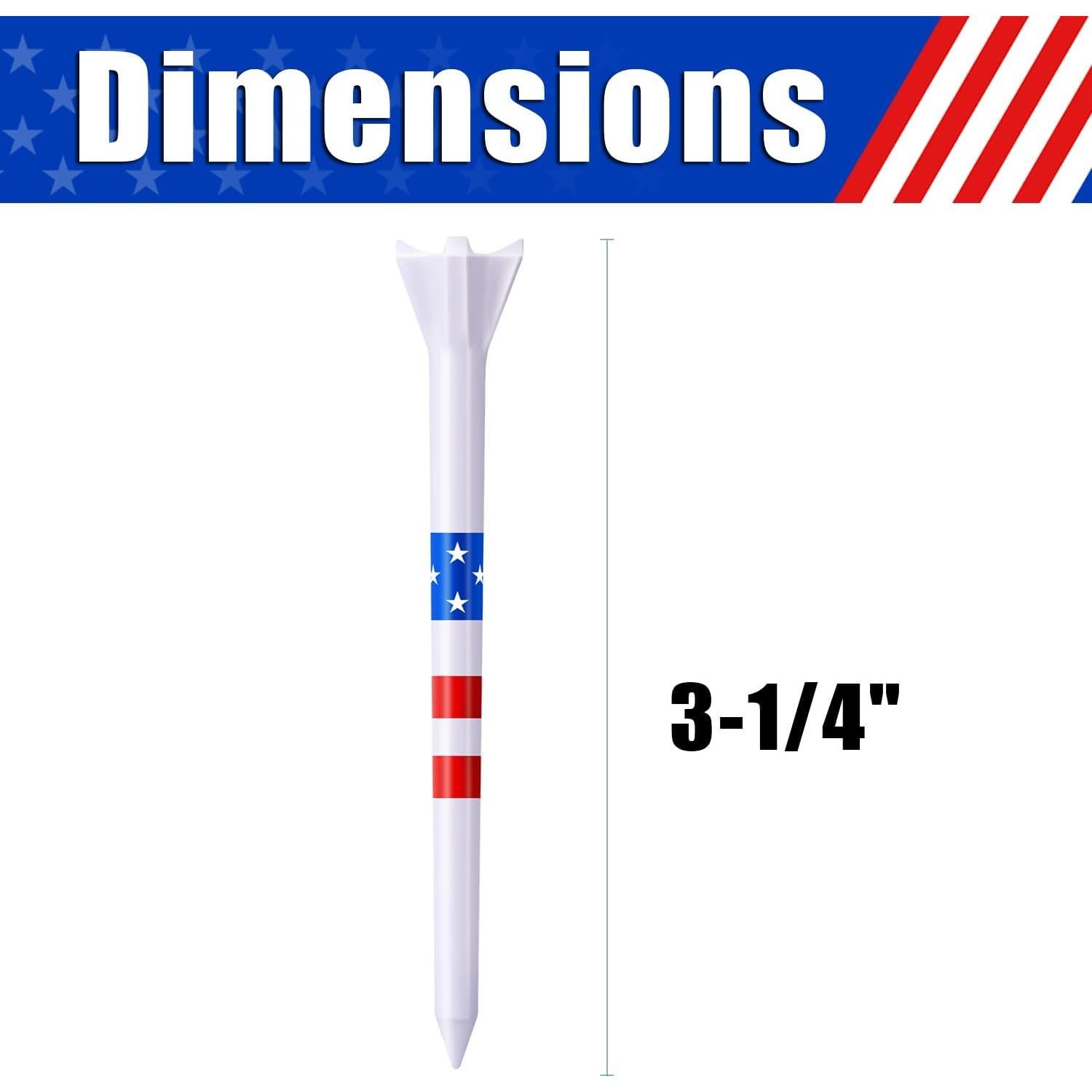 Tees de Golf Goashpeaot 120 Contar 8.26 cm con Marcado Profesional