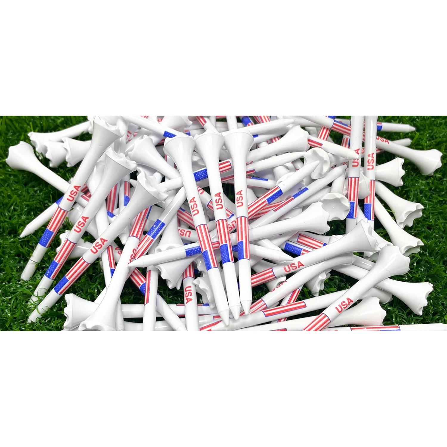 Tees de Golf de Plástico NorthPointe USA 8.26 cm - 100 Piezas