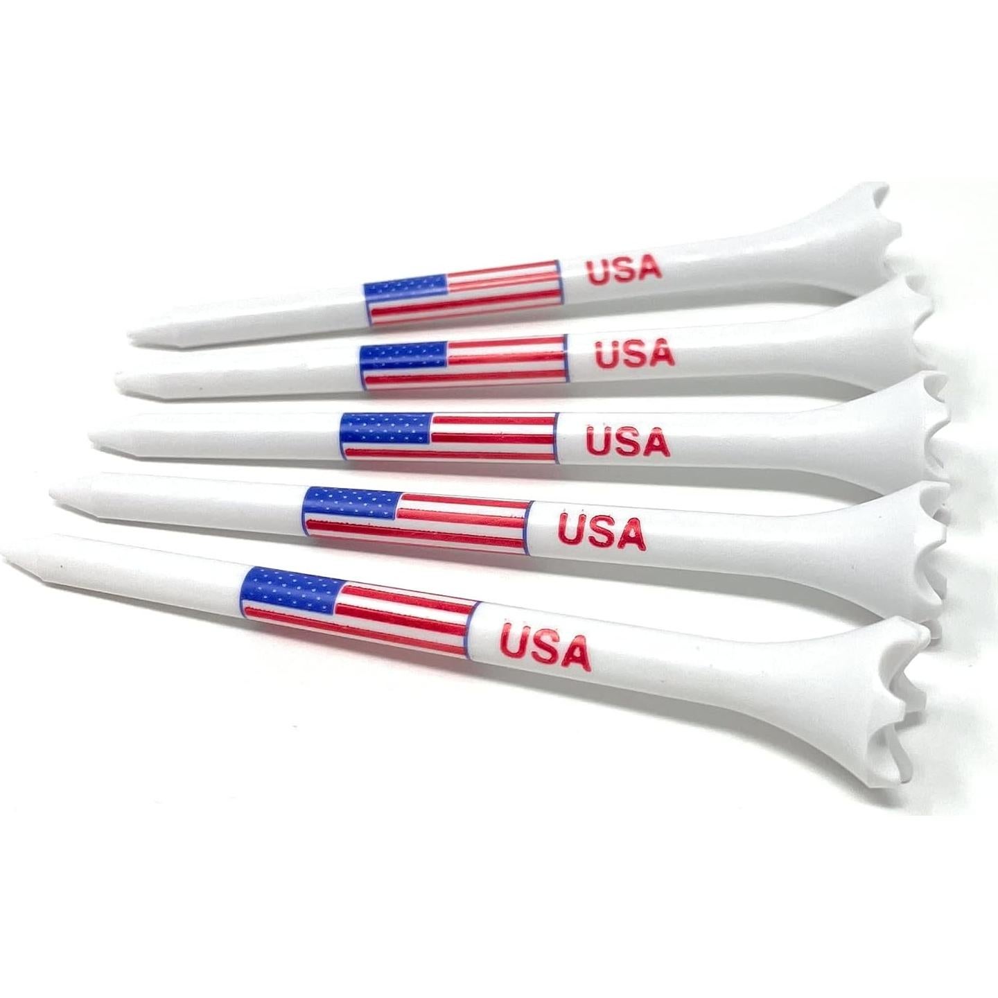 Tees de Golf de Plástico NorthPointe USA 8.26 cm - 100 Piezas