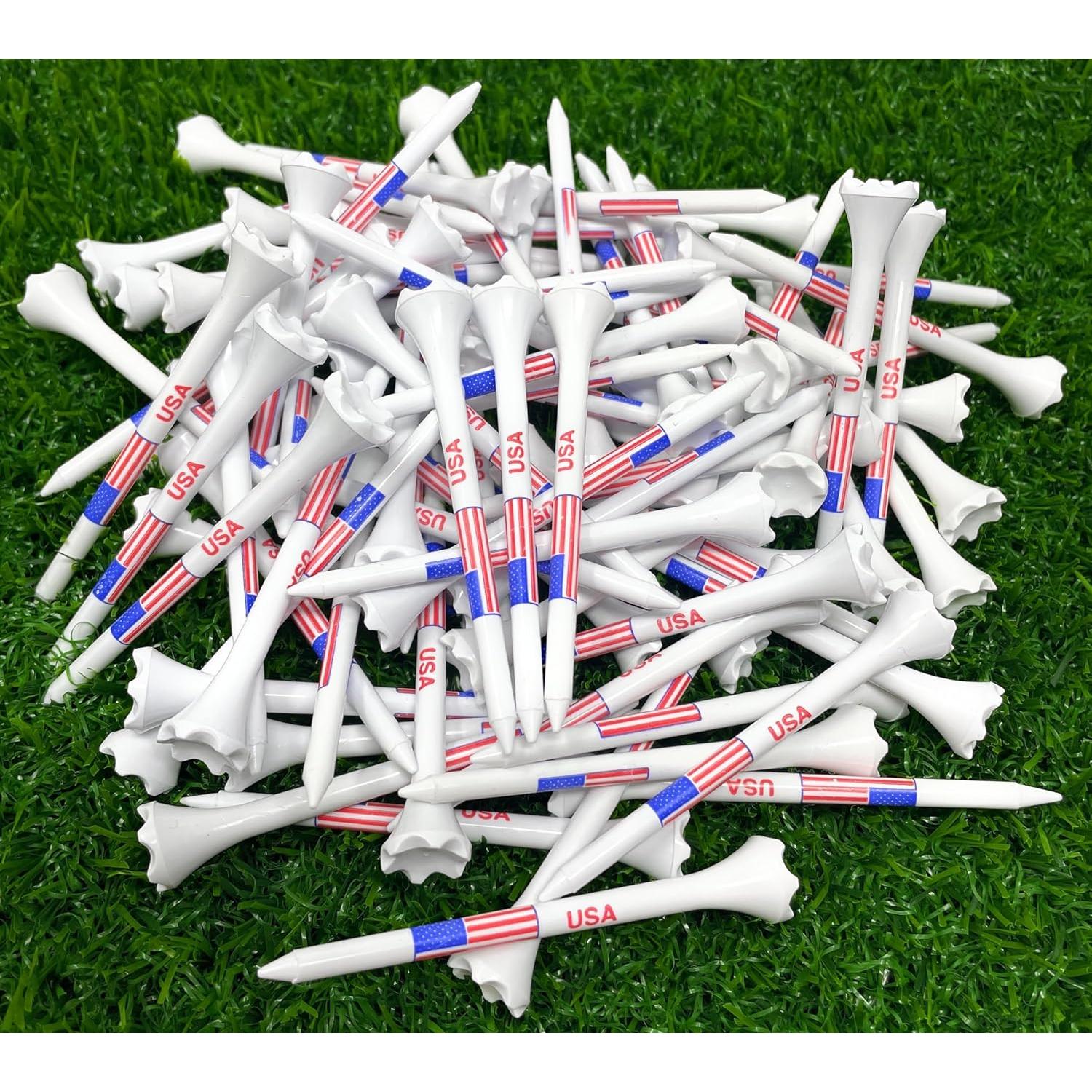 Tees de Golf de Plástico NorthPointe USA 8.26 cm - 100 Piezas