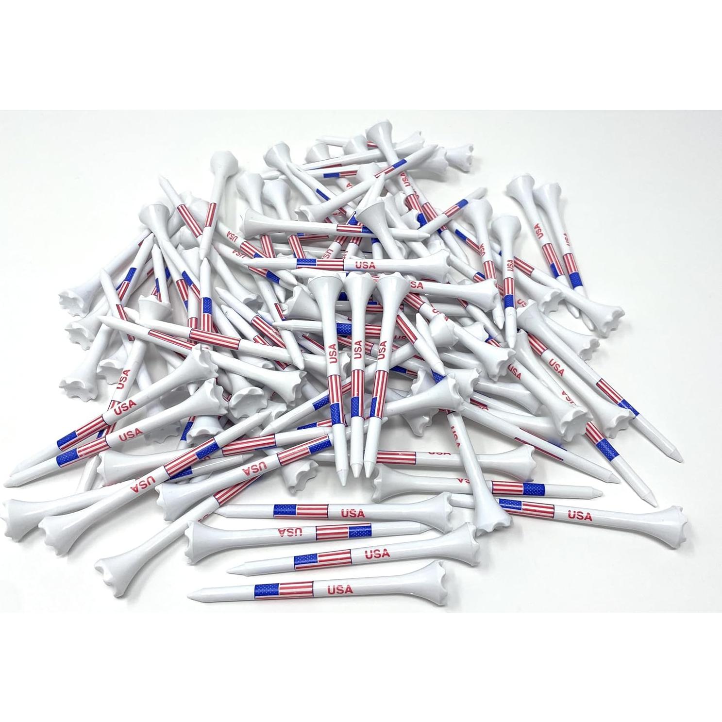 Tees de Golf de Plástico NorthPointe USA 8.26 cm - 100 Piezas