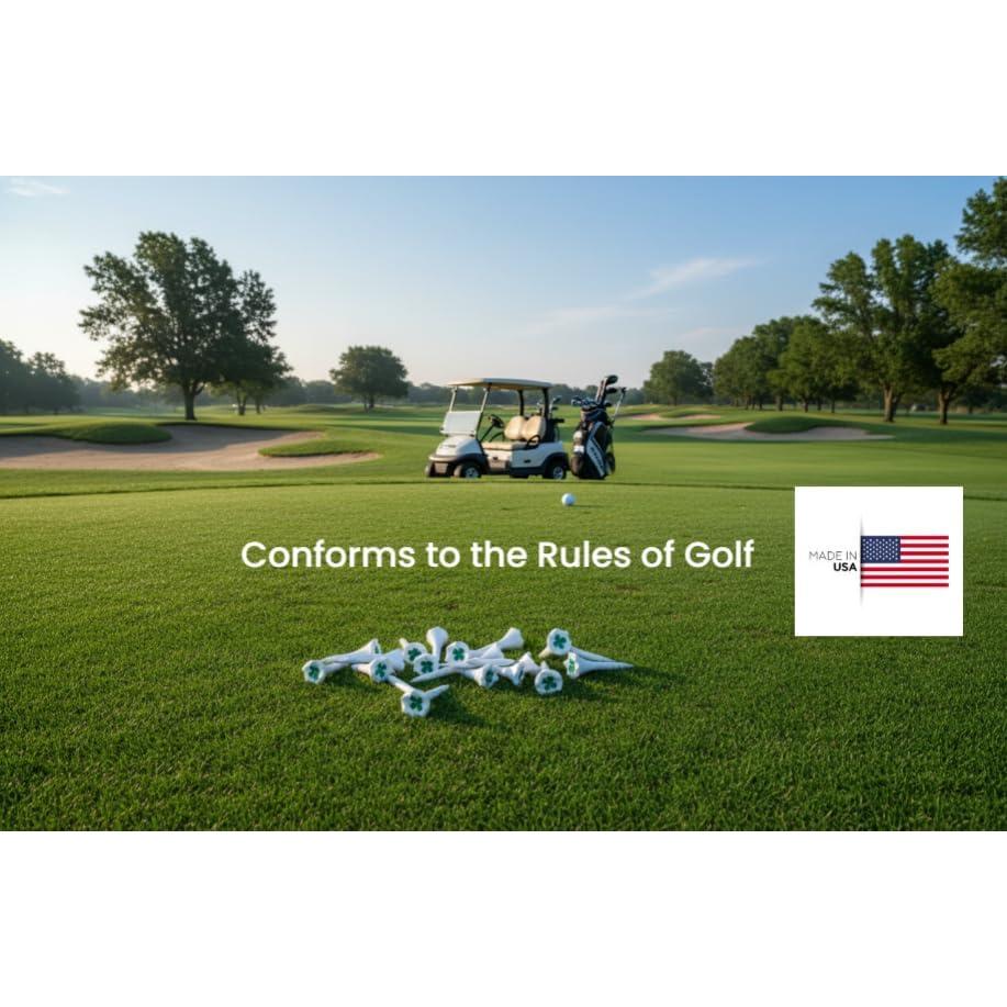 Tees de Golf NorthPointe 1.5" Plástico Blanco - Paquete 50
