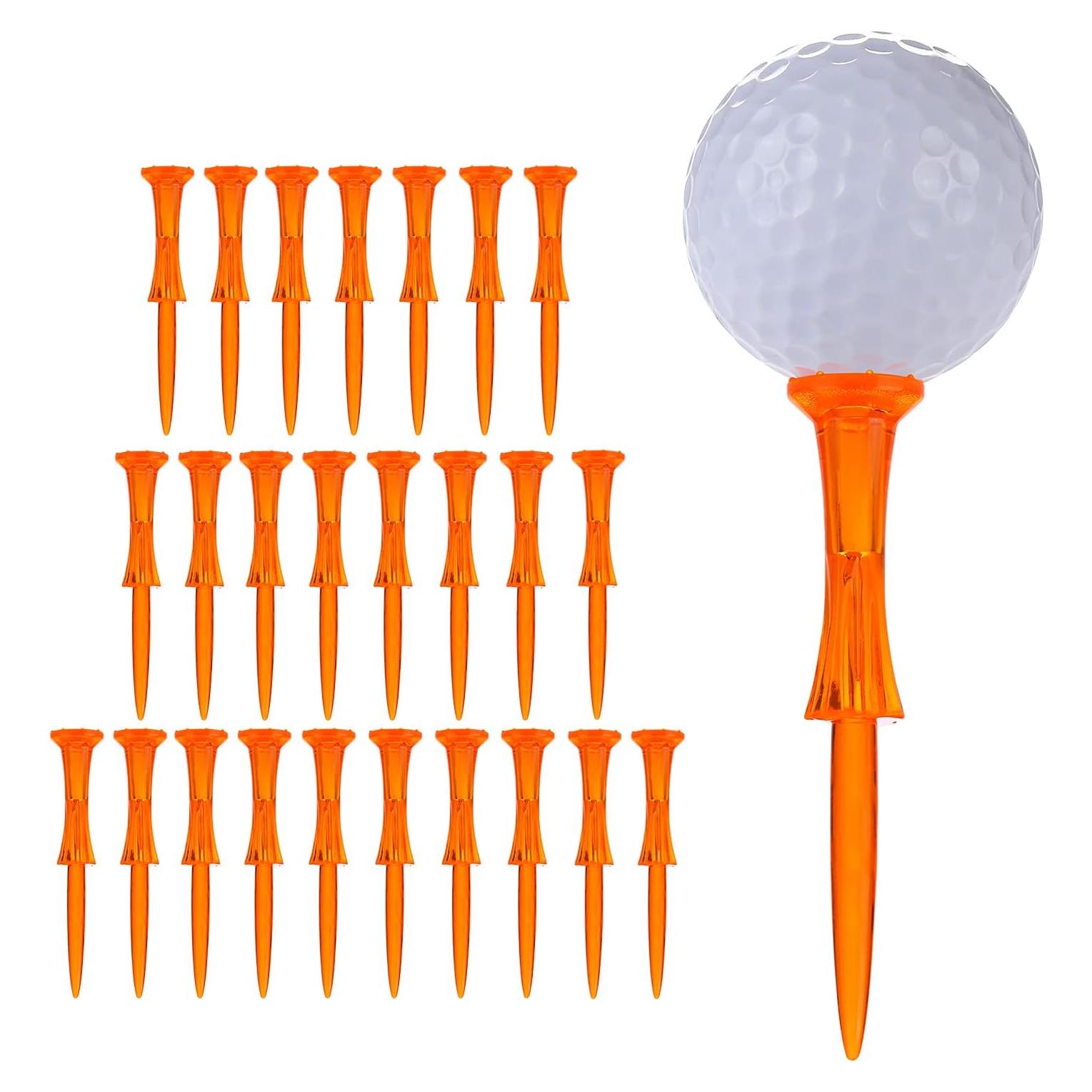 Tees de Golf de Plástico WMAWJBT 8.26 cm 50 Unidades Irrompibles