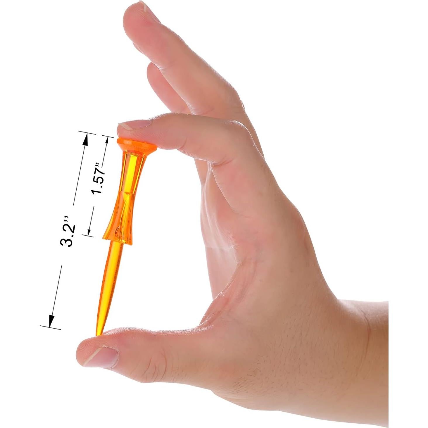 Tees de Golf de Plástico WMAWJBT 8.26 cm 50 Unidades Irrompibles