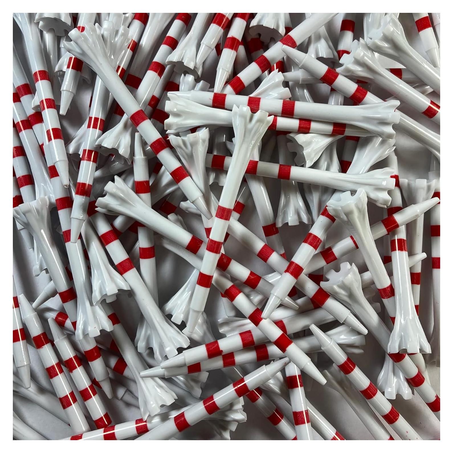 Tee de Golf Champ My Hite FLYtee Rayas Rojas 100 Unidades