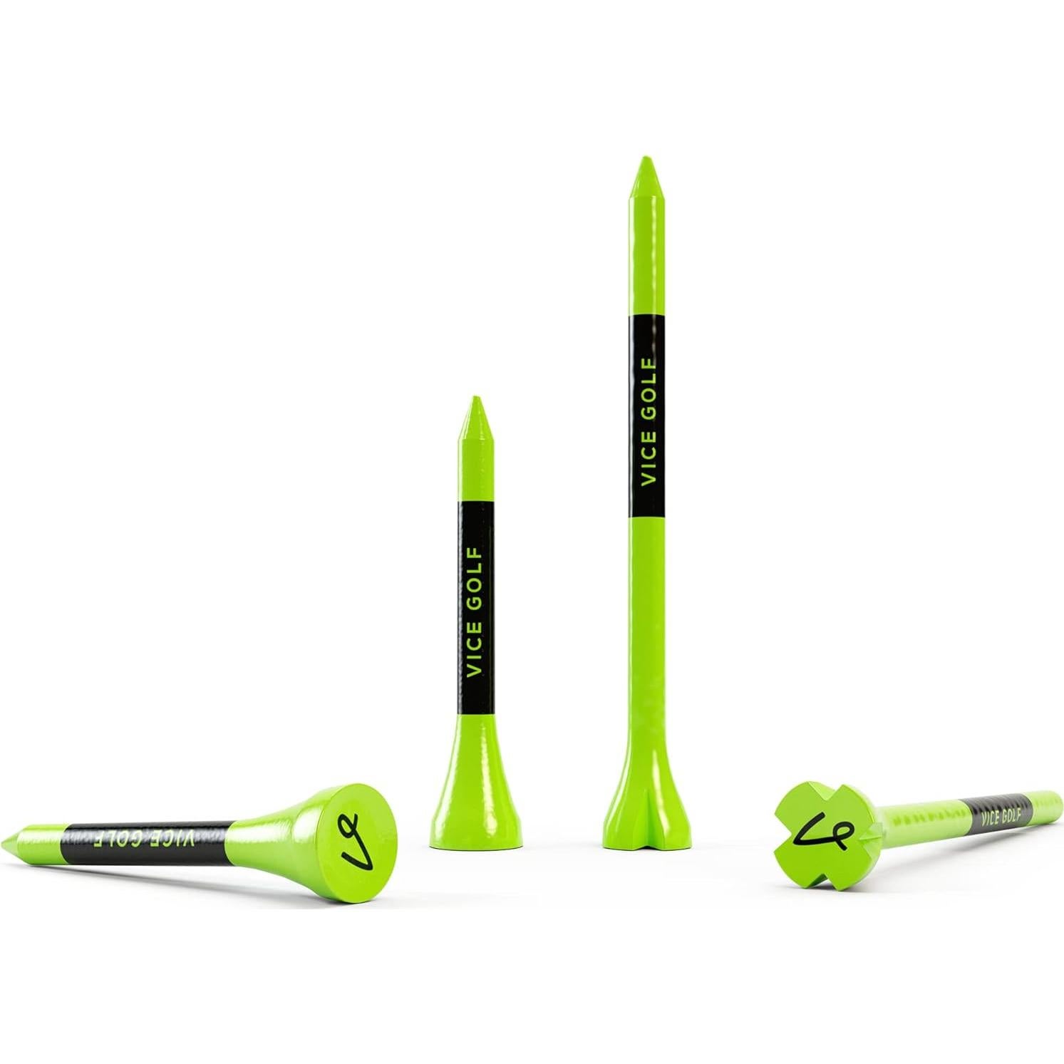 Tees de Golf Vice 60 Driver y 15 Cortos de Bambú