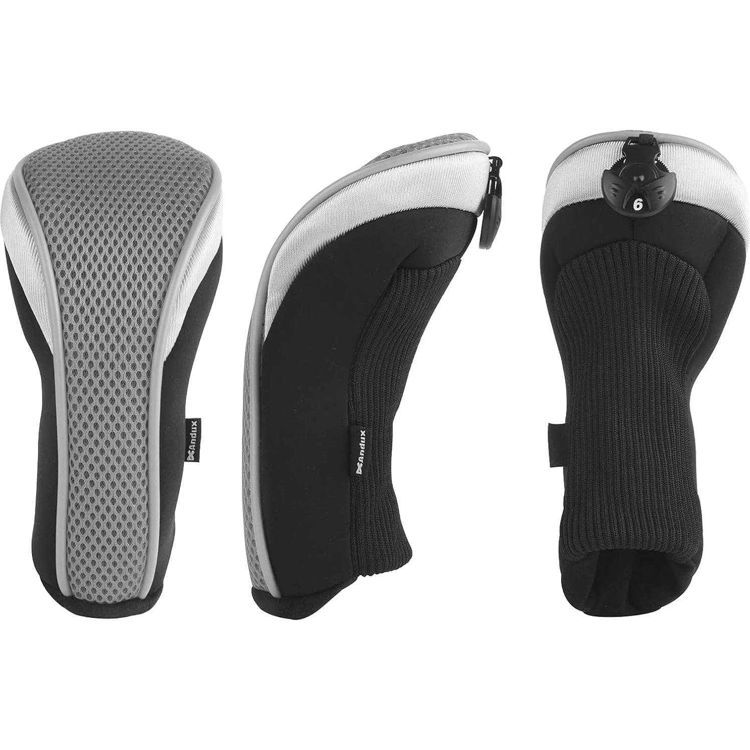 Cubiertas de Cabeza de Híbrido de Golf Andux 3 Piezas Neopreno
