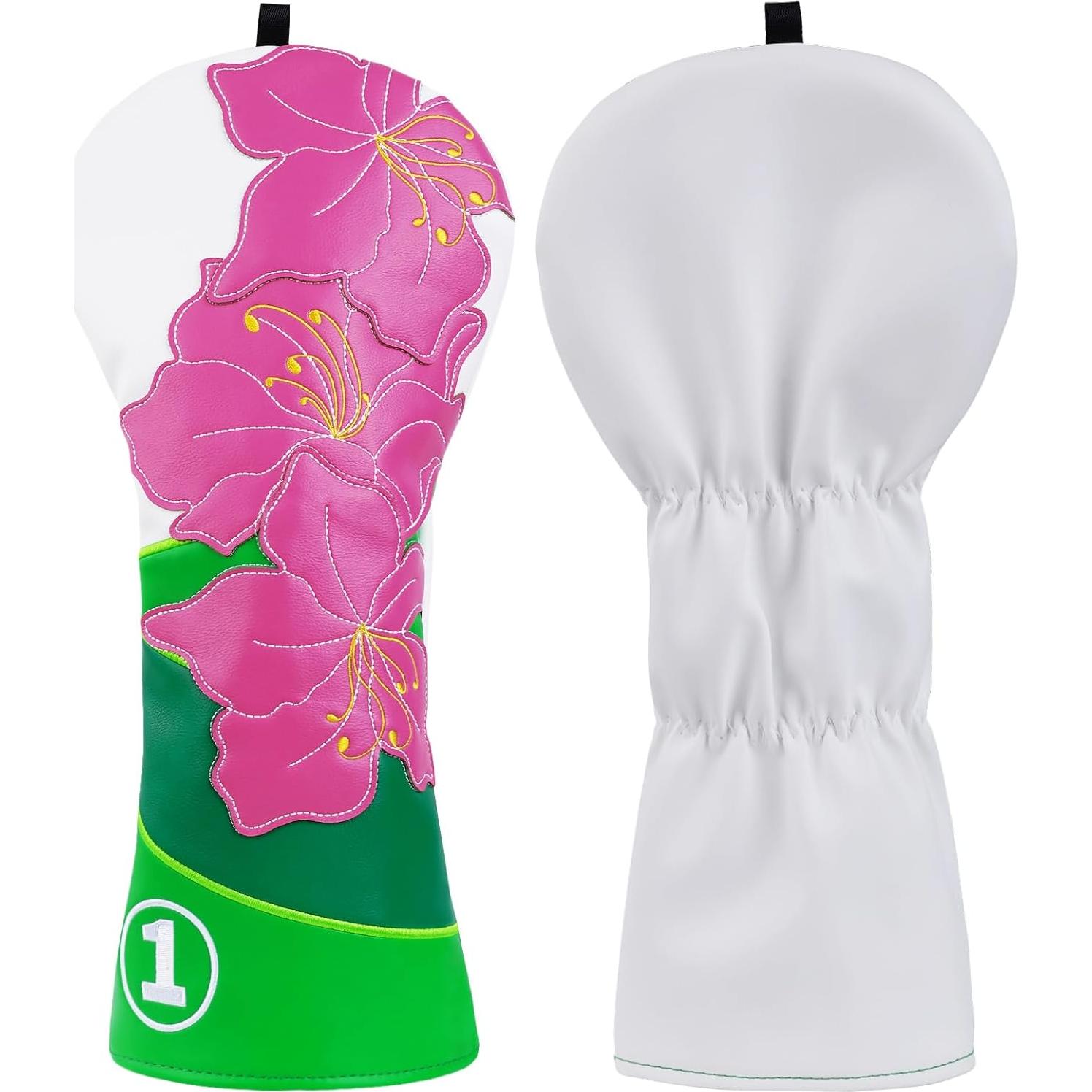 Cubierta de Driver de Golf 2thpart Azalea Rosa Verde