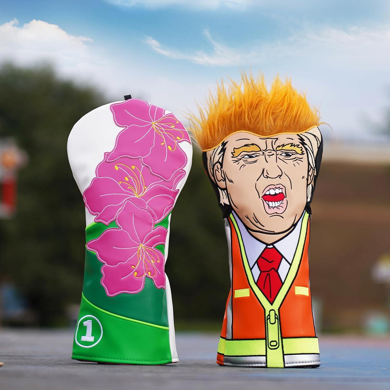 Cubierta de Driver de Golf 2thpart Azalea Rosa Verde