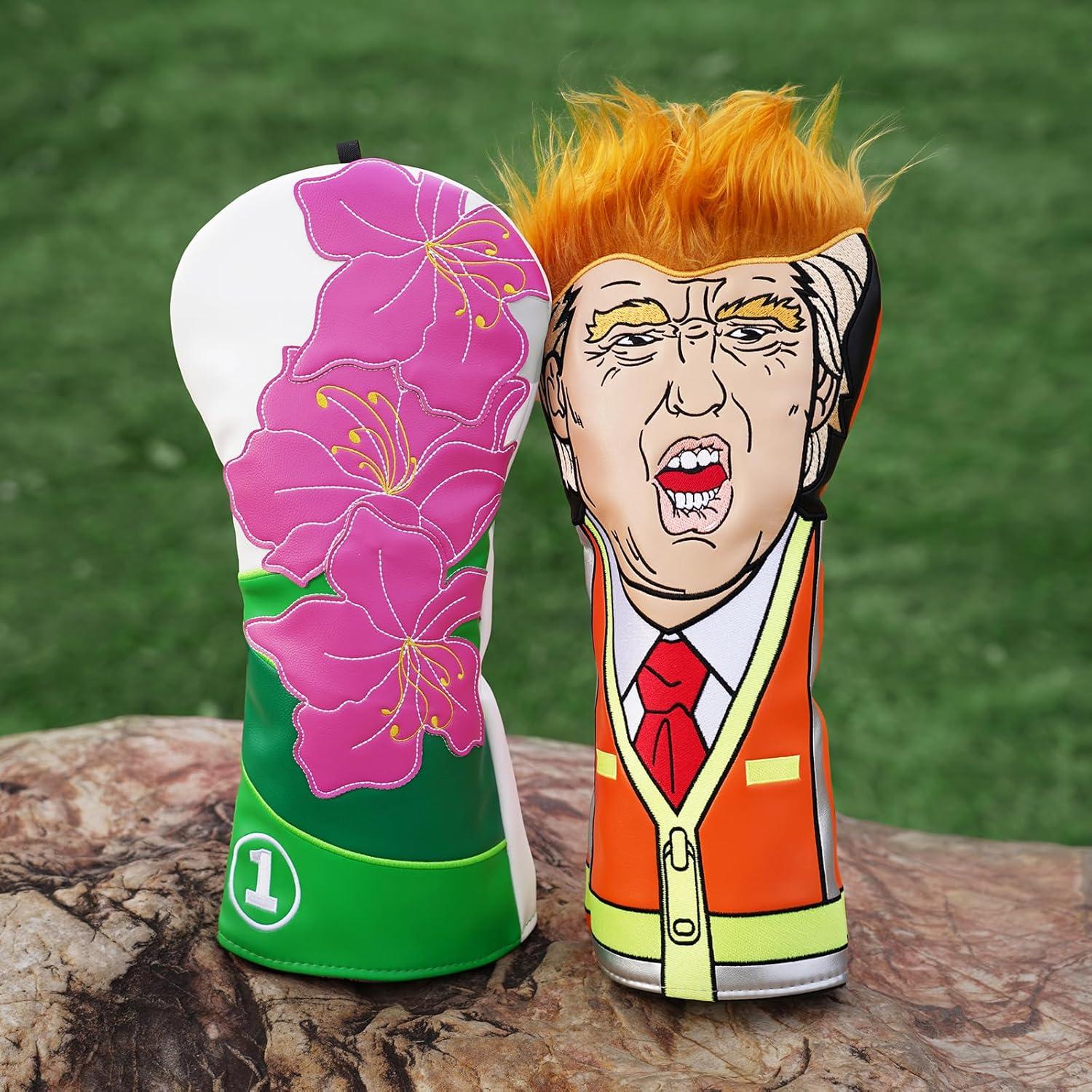 Cubierta de Driver de Golf 2thpart Azalea Rosa Verde