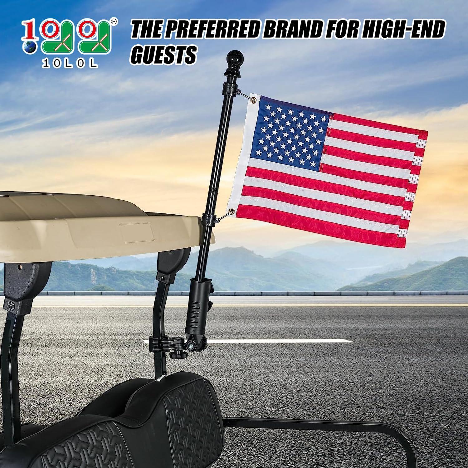 Soporte de Bandera para Carro de Golf 10L0L - Universal 180°
