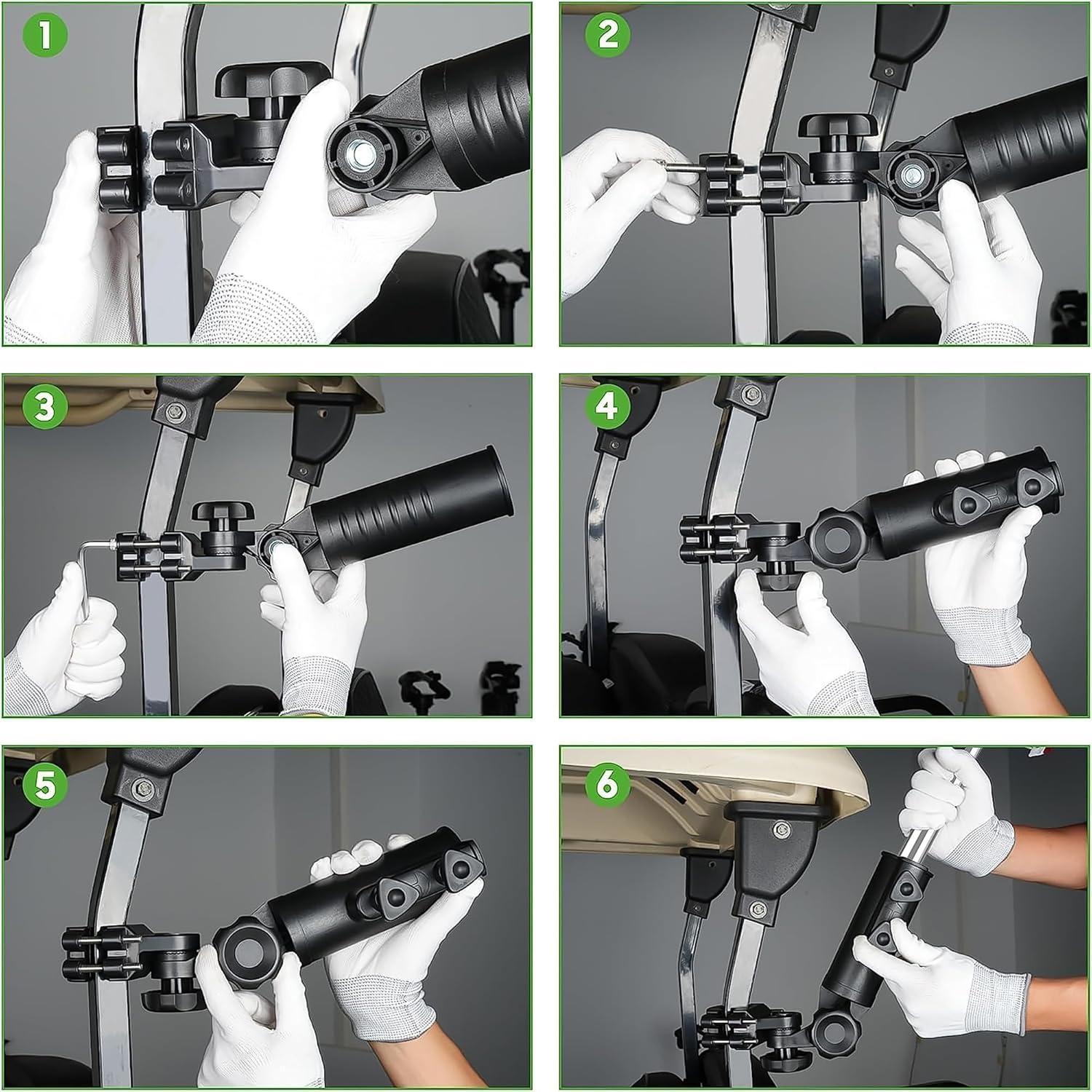 Soporte de Bandera para Carro de Golf 10L0L - Universal 180°