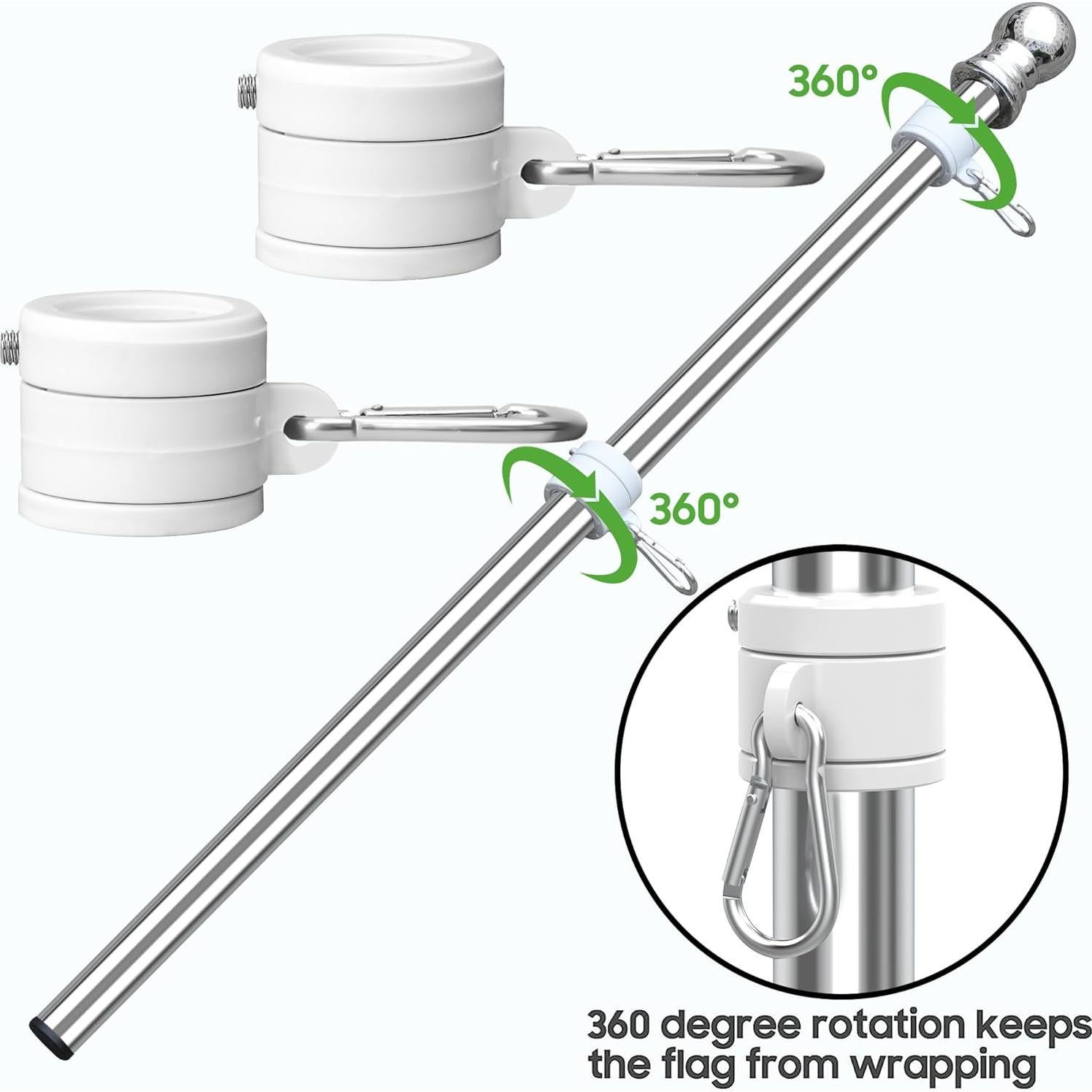 Soporte de Bandera para Carro de Golf 10L0L - Universal 180°