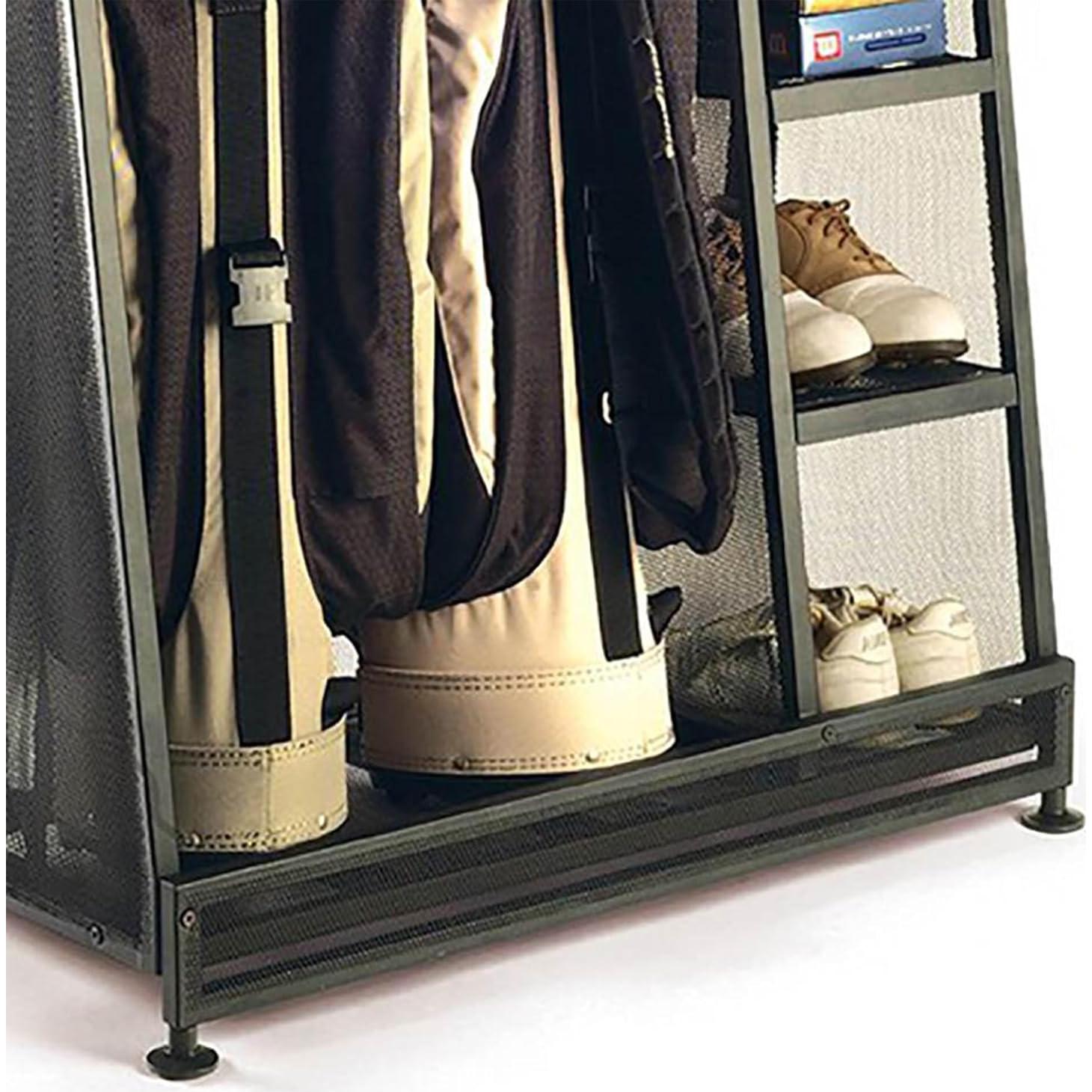 Organizador de Golf Suncast con 3 Estantes y Soporte para 2 Bolsas