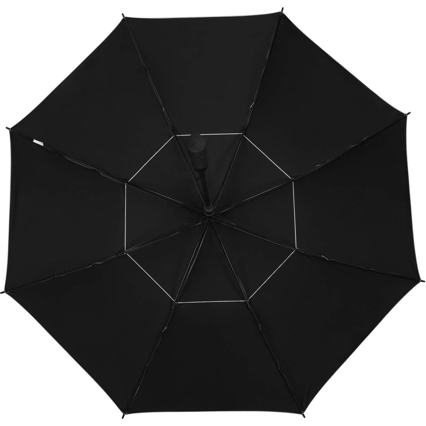 Paraguas de Golf ZEKAR 137 cm Ventilado UPF 50+ Plata