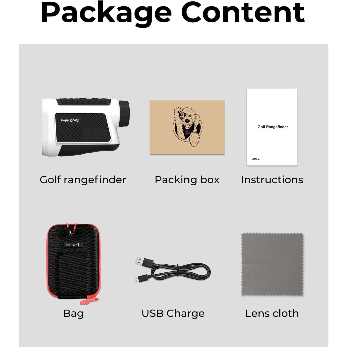 Buscador de Distancias Laser RUFF DOOD con Compensación de Pendiente