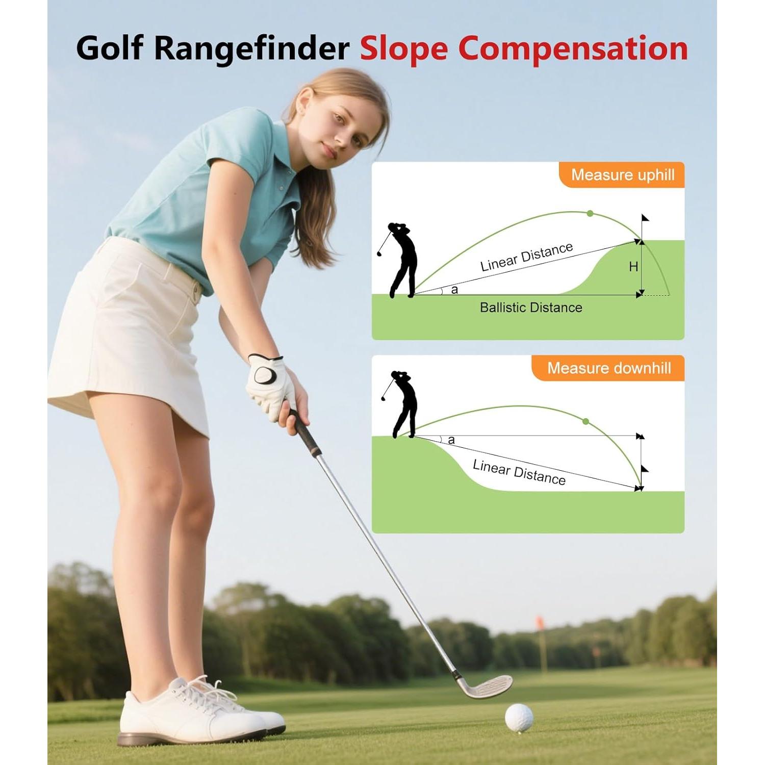 Buscador de Rango de Golf Flagfront N2-GF 1200 Yardas 6X