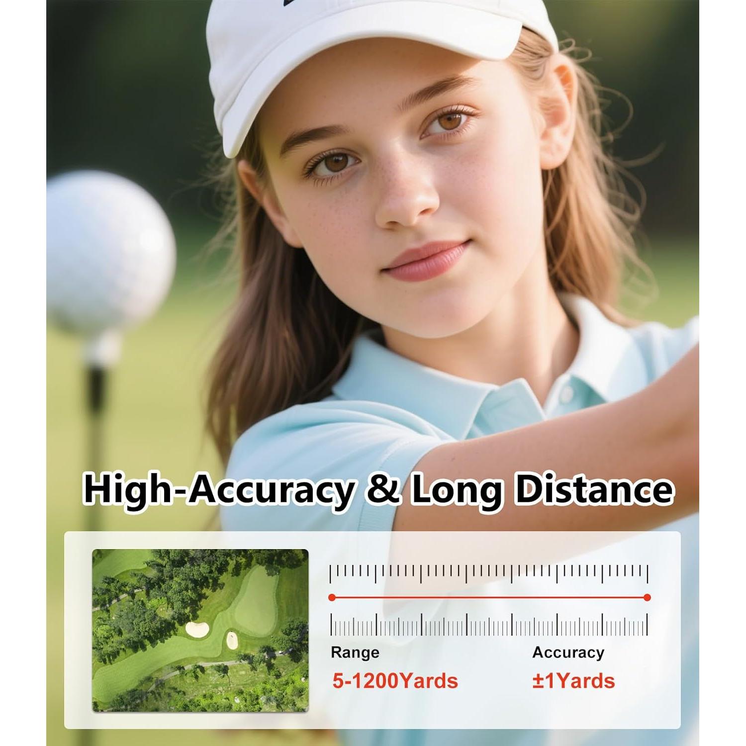 Buscador de Rango de Golf Flagfront N2-GF 1200 Yardas 6X