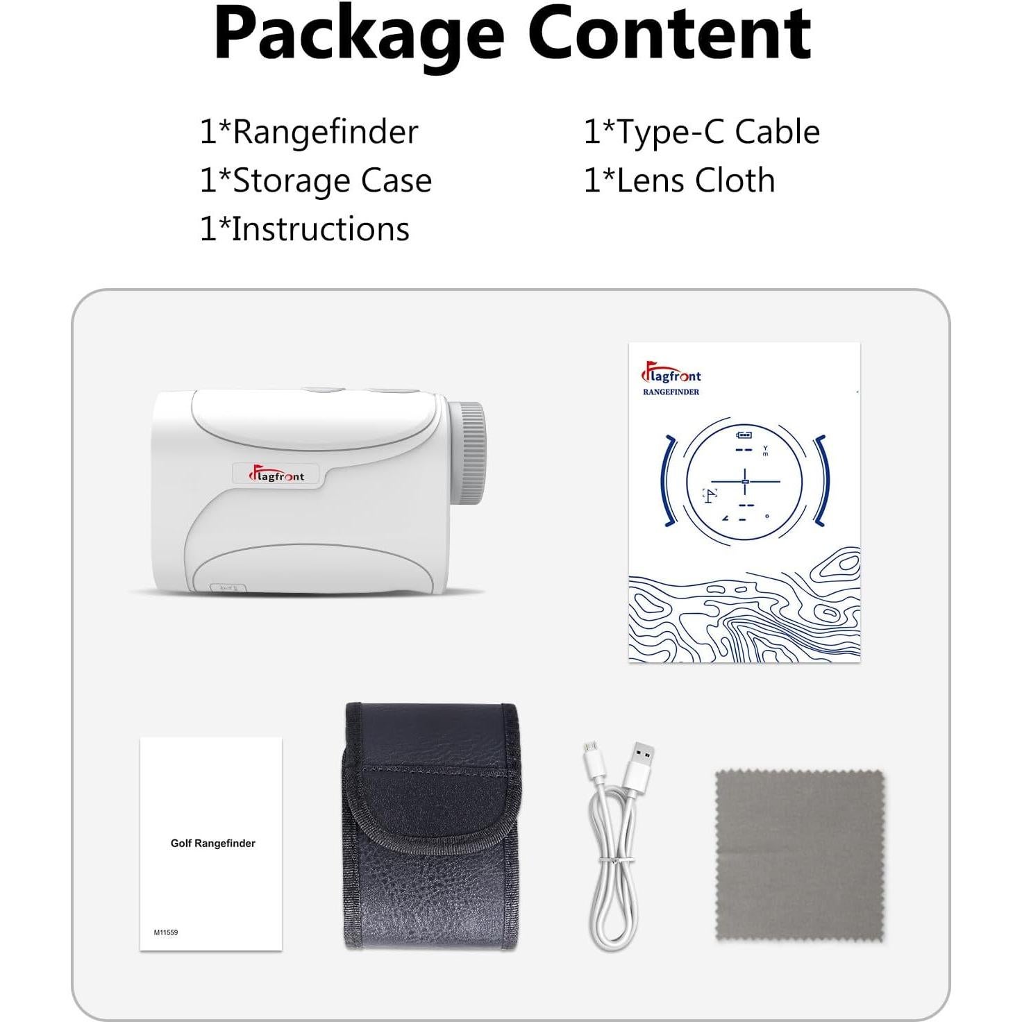 Buscador de Rango de Golf Flagfront N2-GF 1200 Yardas 6X