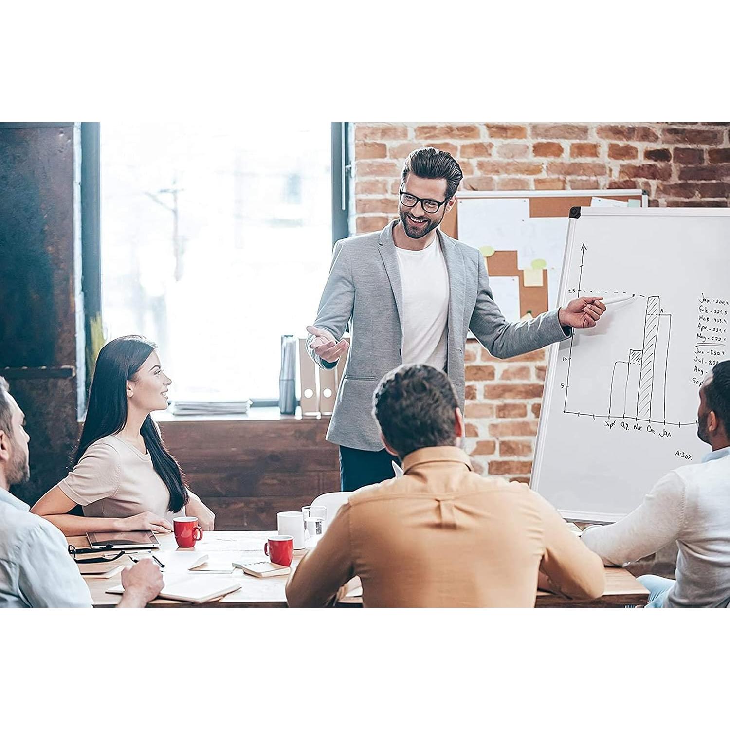 Pizarra Blanca Magnética XBoard 91.4x60.4cm con Accesorios