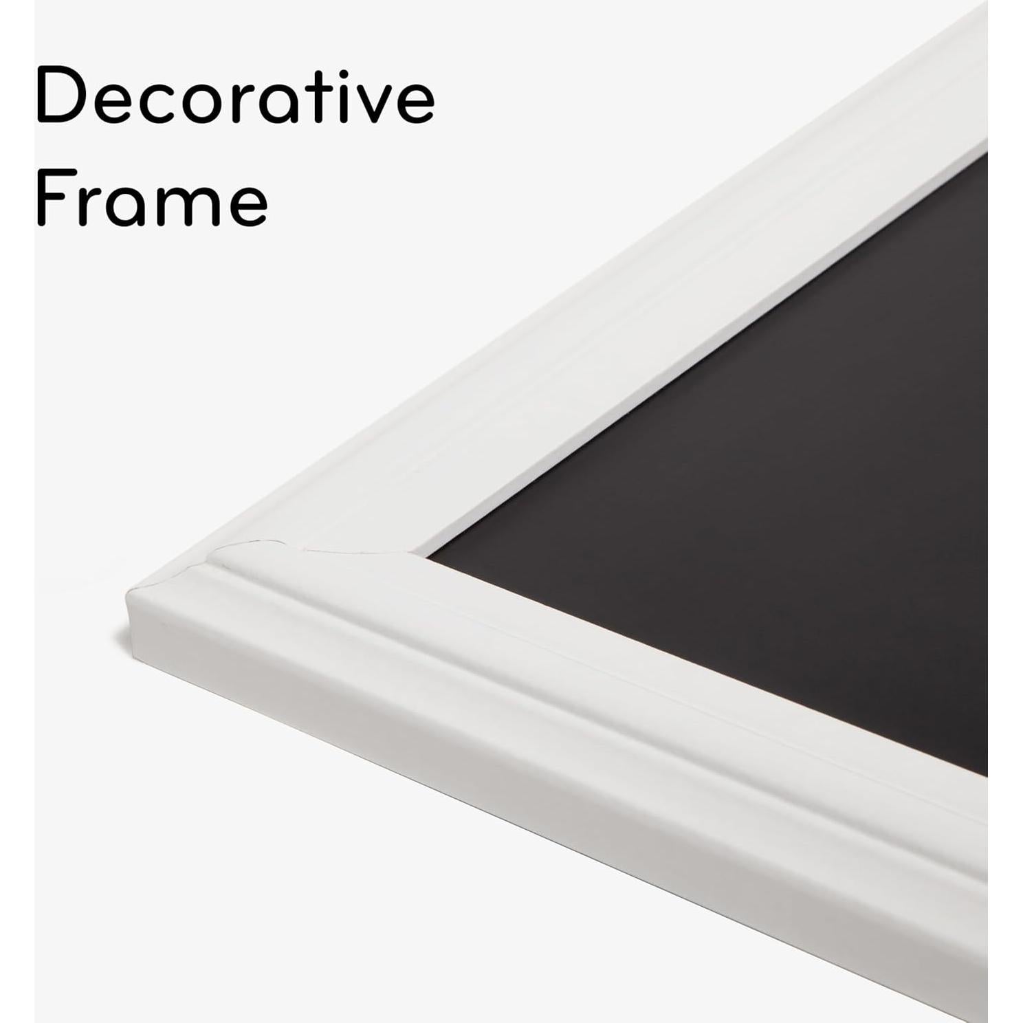 Pizarra Magnética U Brands 76.2x50.8cm Marco Madera Blanca